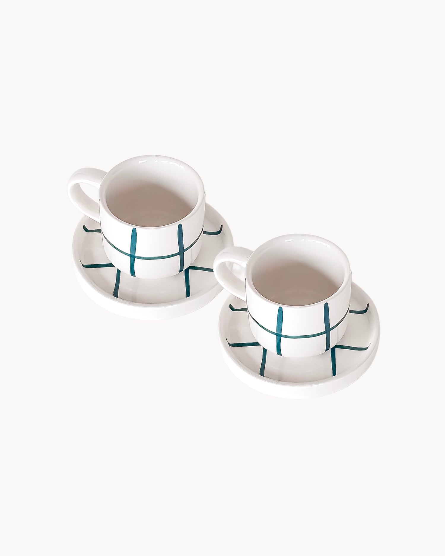 Set 2 tazzine da caffè in ceramica dipinta a mano Magazin Minori