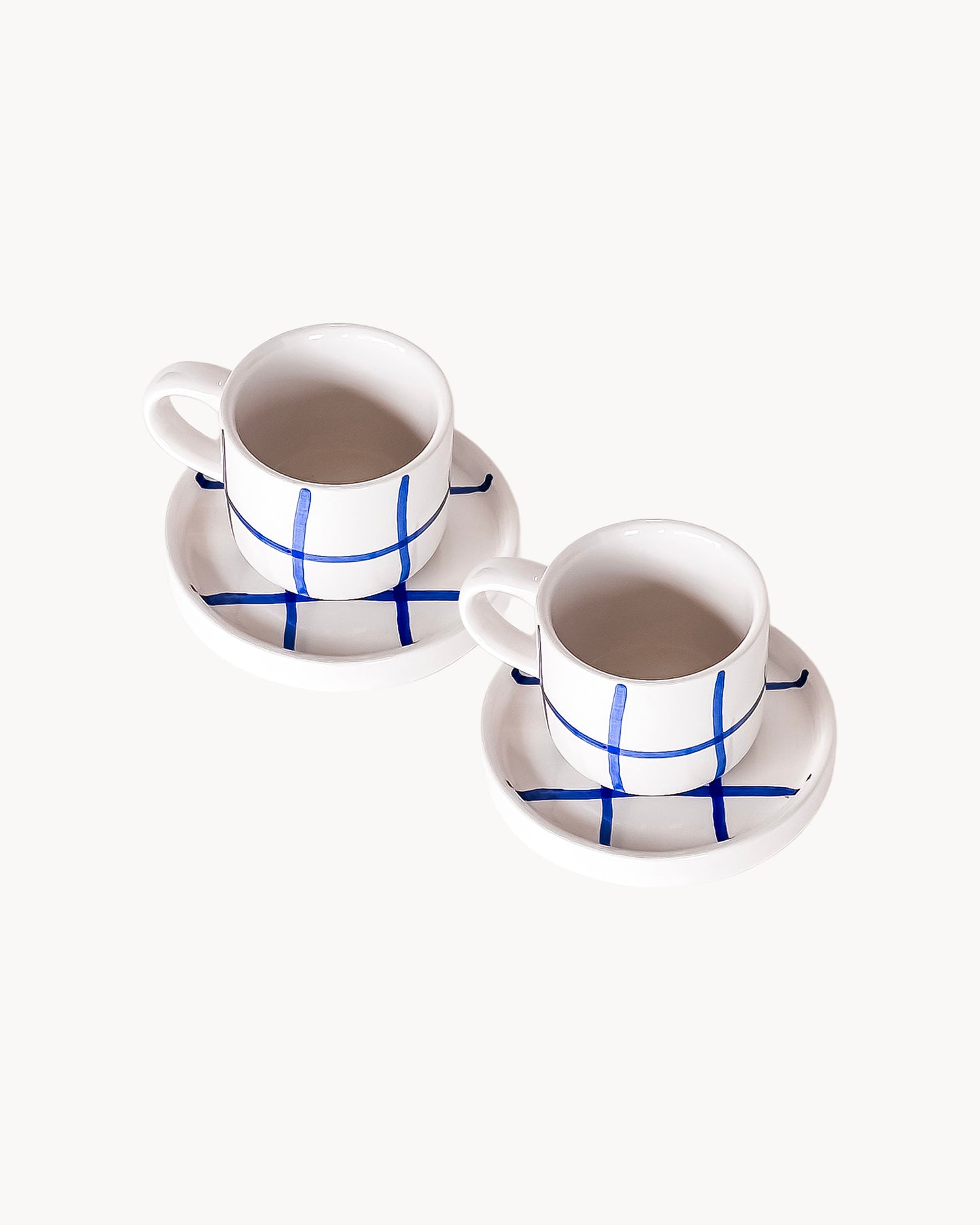 Set 2 tazzine da caffè in ceramica dipinta a mano Magazin Minori