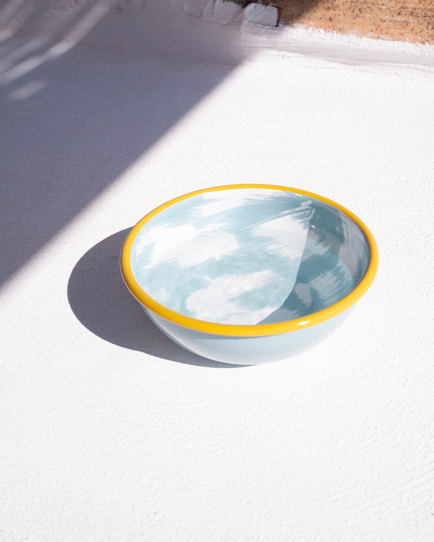 Ciotola per animali in acciaio smaltato Clouds