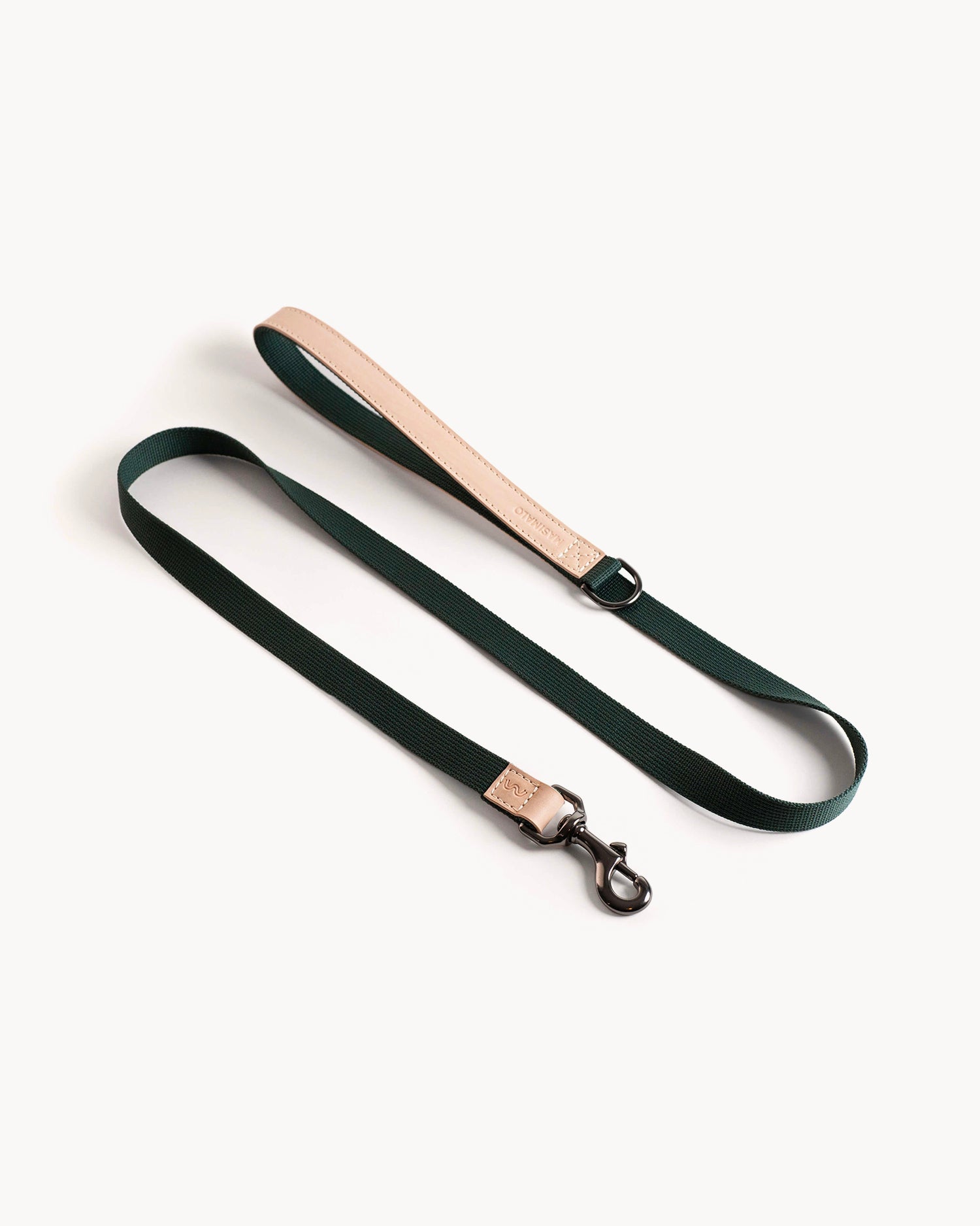 Guinzaglio con impugnatura in pelle Colour Block