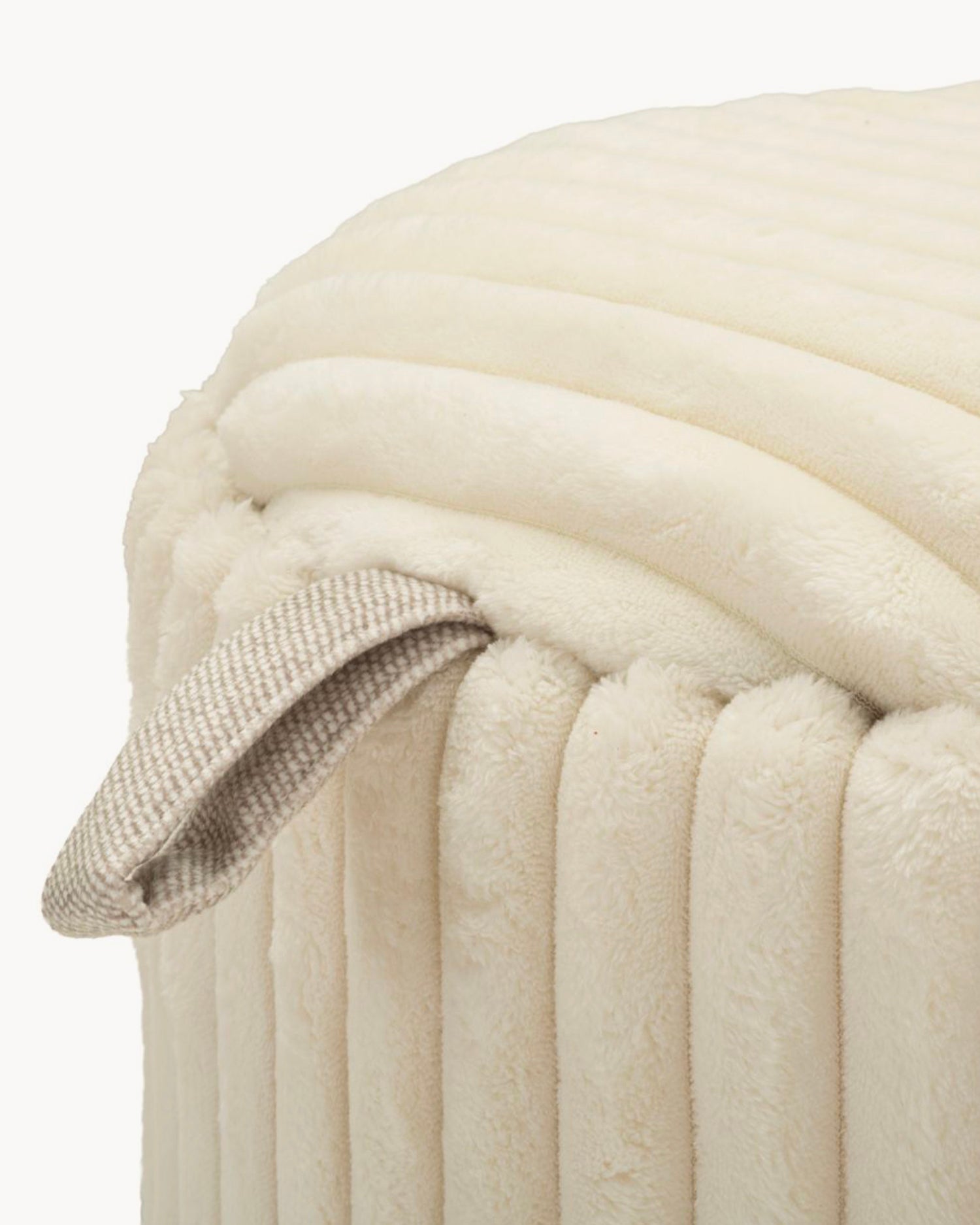 Set 2 pouf contenitori in velluto Goteborg