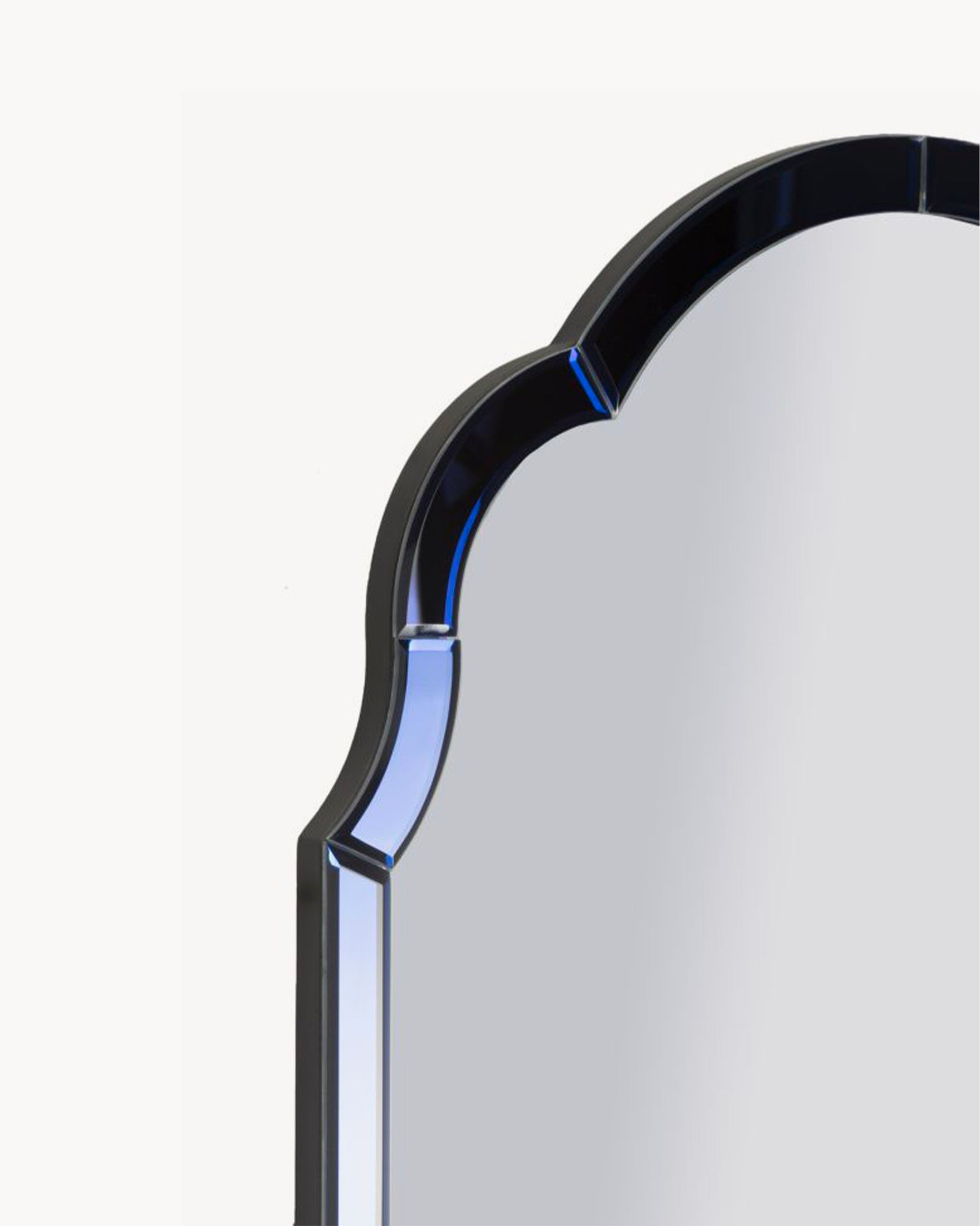 Specchio da parete con cornice in vetro Tangeri
