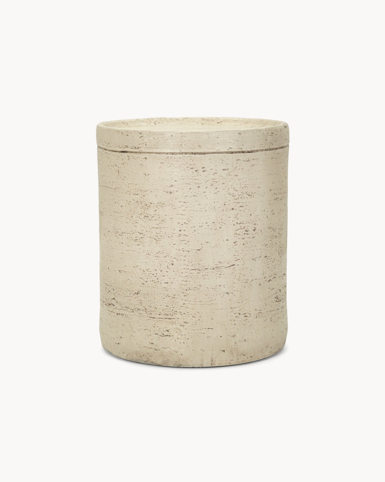 Tavolino rotondo effetto pietra Anne