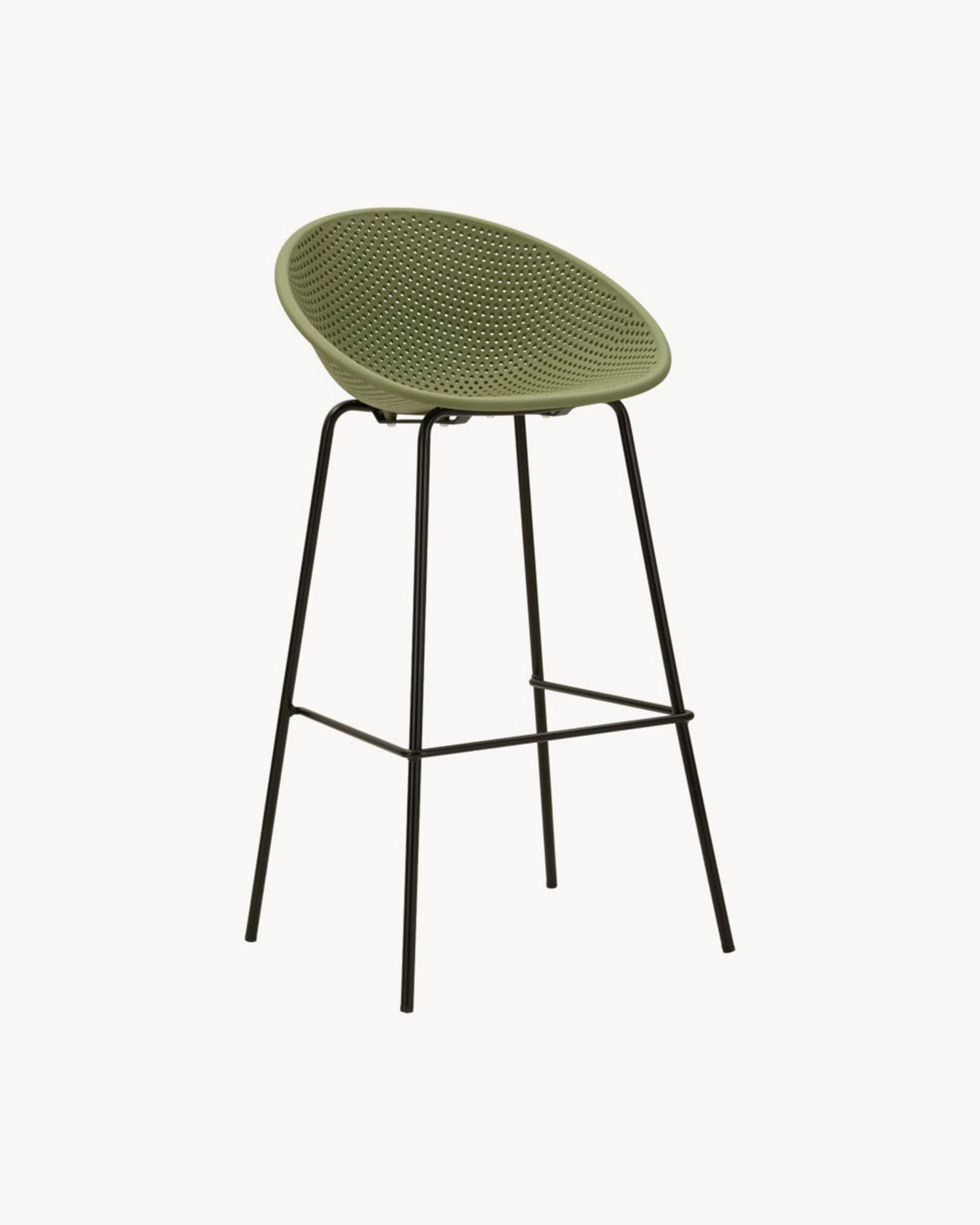 Set 2 sgabelli alti da esterno in polipropilene Ibiza