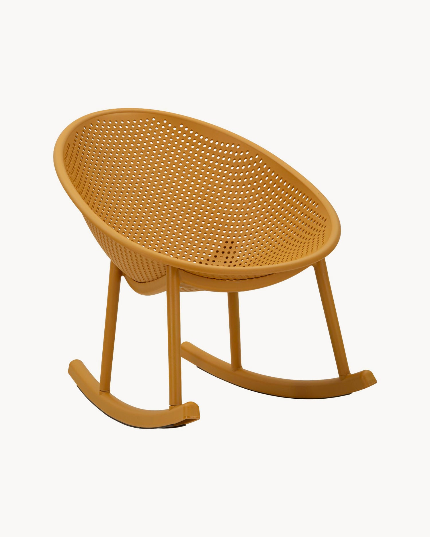 Set 2 sedie a dondolo da esterno in polipropilene Ibiza