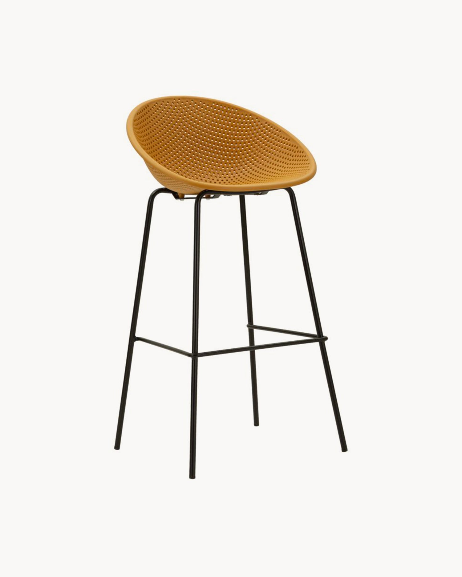 Set 2 sgabelli alti da esterno in polipropilene Ibiza