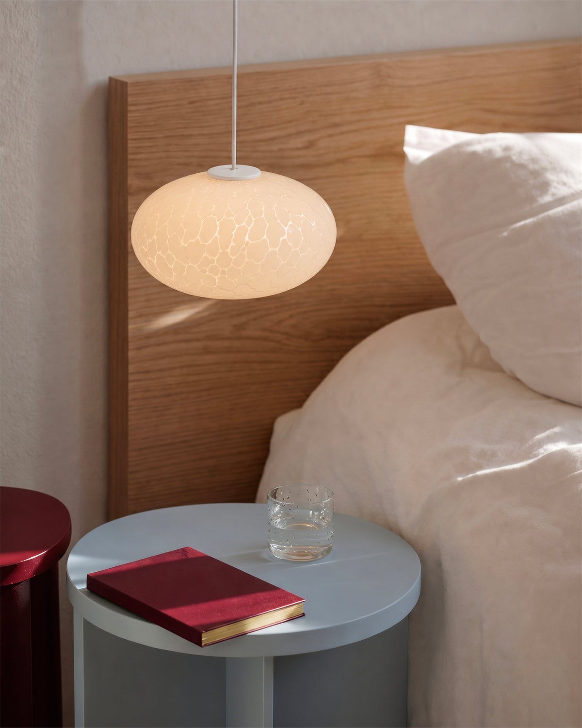 Lampada a sospensione in vetro Spume