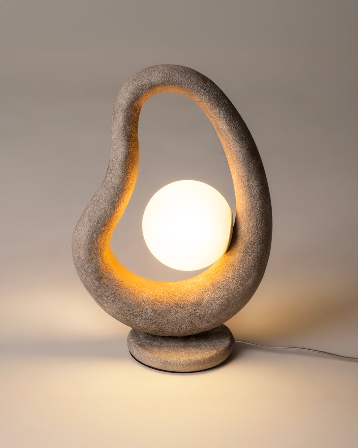 Lampada da tavolo effetto pietra Opus