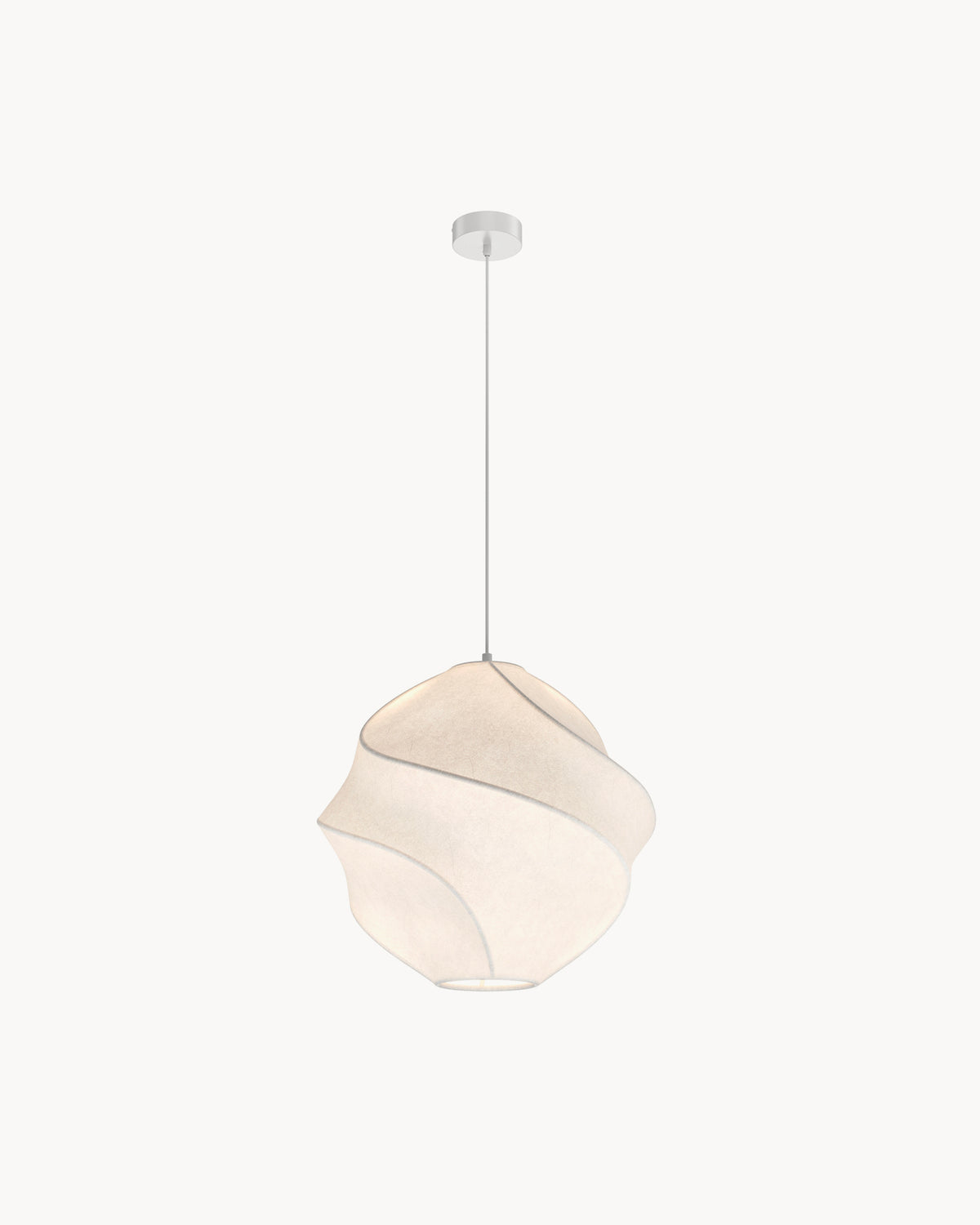 Lampada a sospensione con paralume in tessuto Bloom