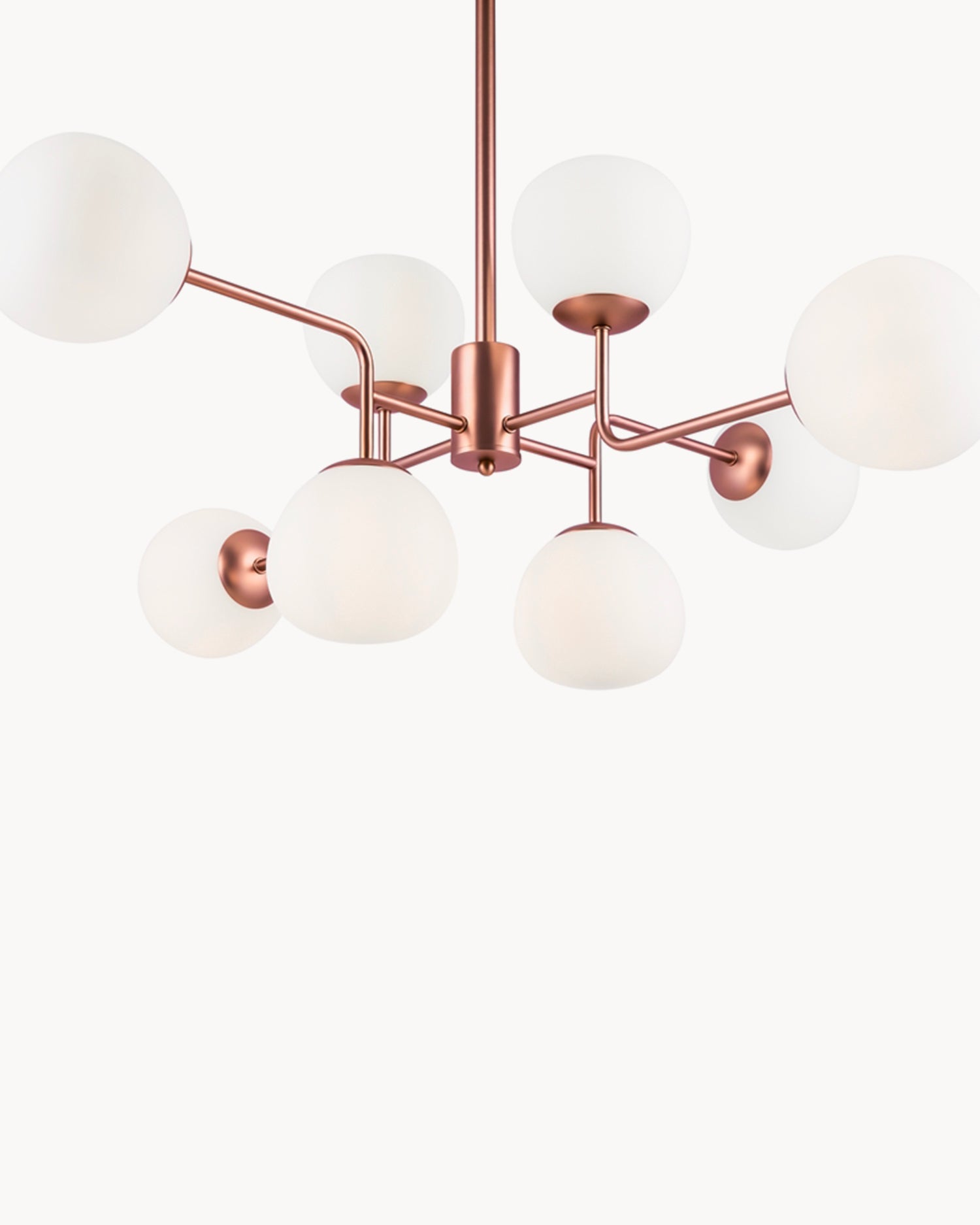 Lampada a sospensione con 8 sfere in vetro Erich