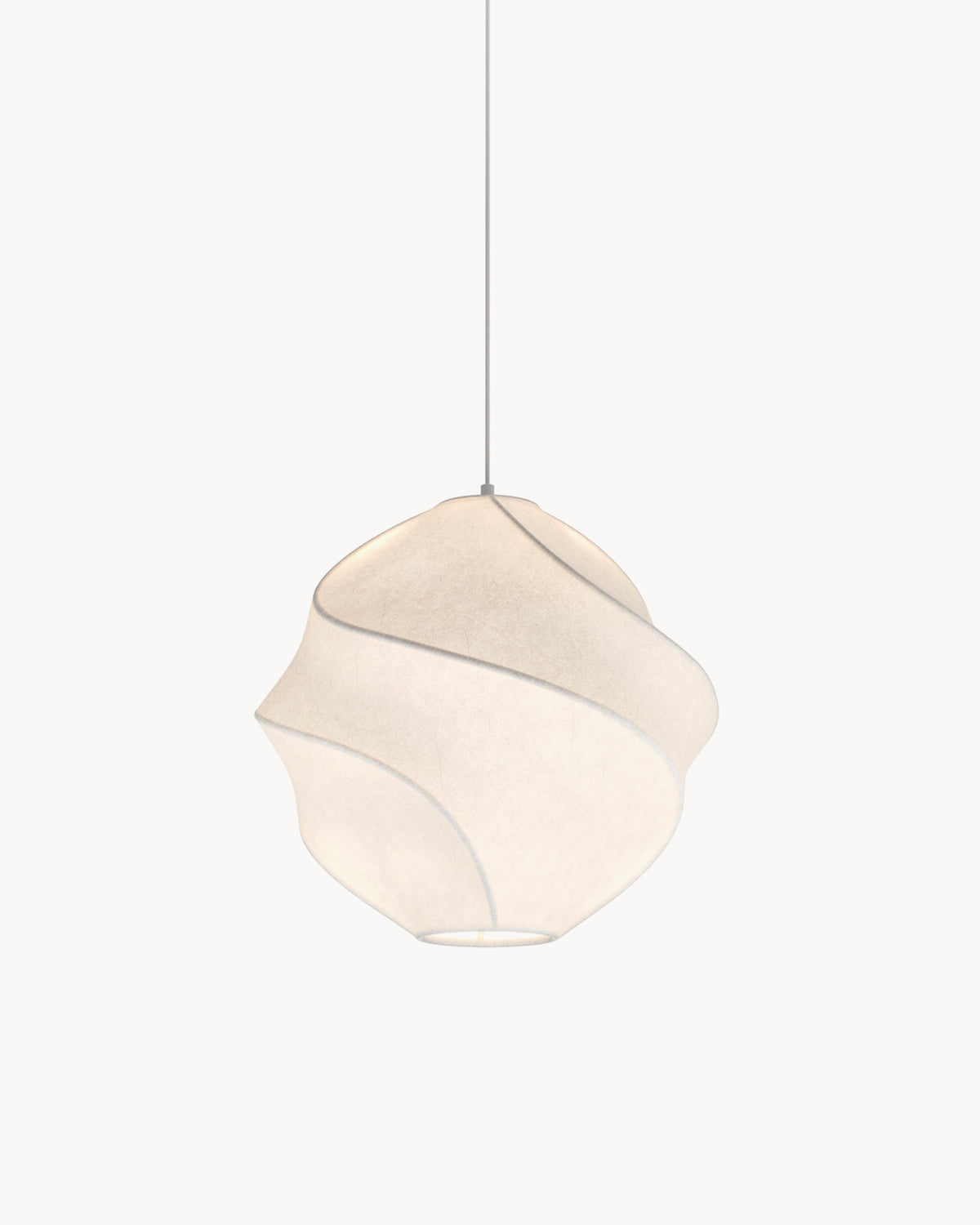 Lampada a sospensione con paralume in tessuto Bloom