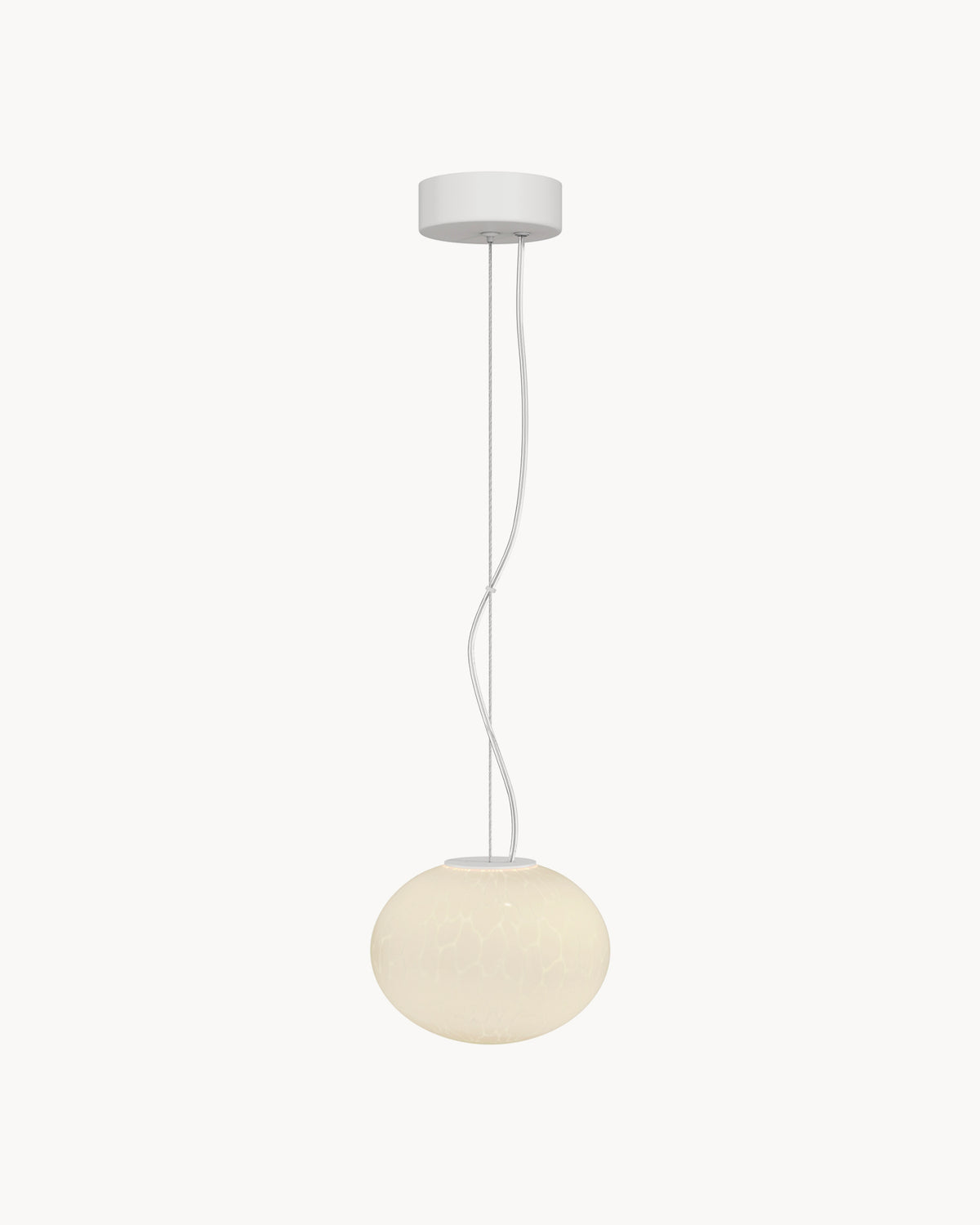 Lampada a sospensione in vetro Spume