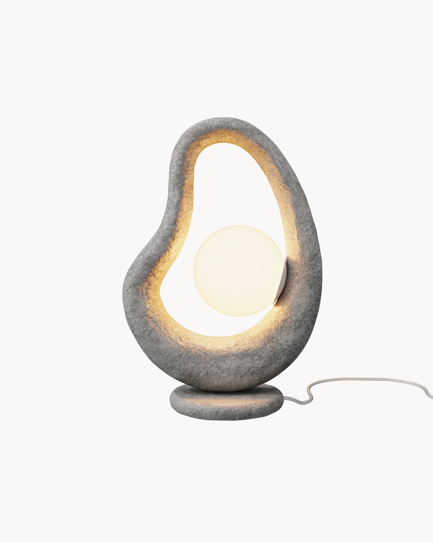 Lampada da tavolo effetto pietra Opus