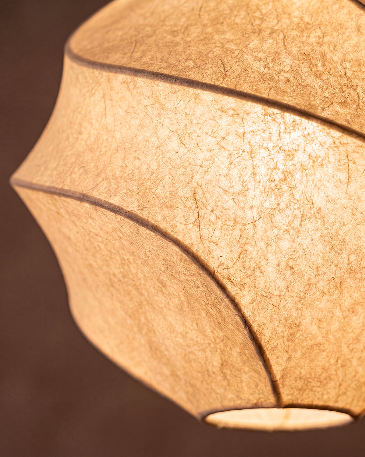 Lampada a sospensione con paralume in tessuto Bloom