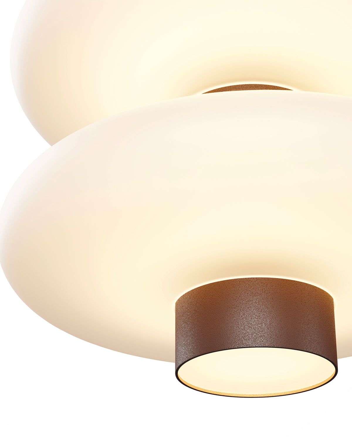 Lampada da parete in vetro opale Nuvem