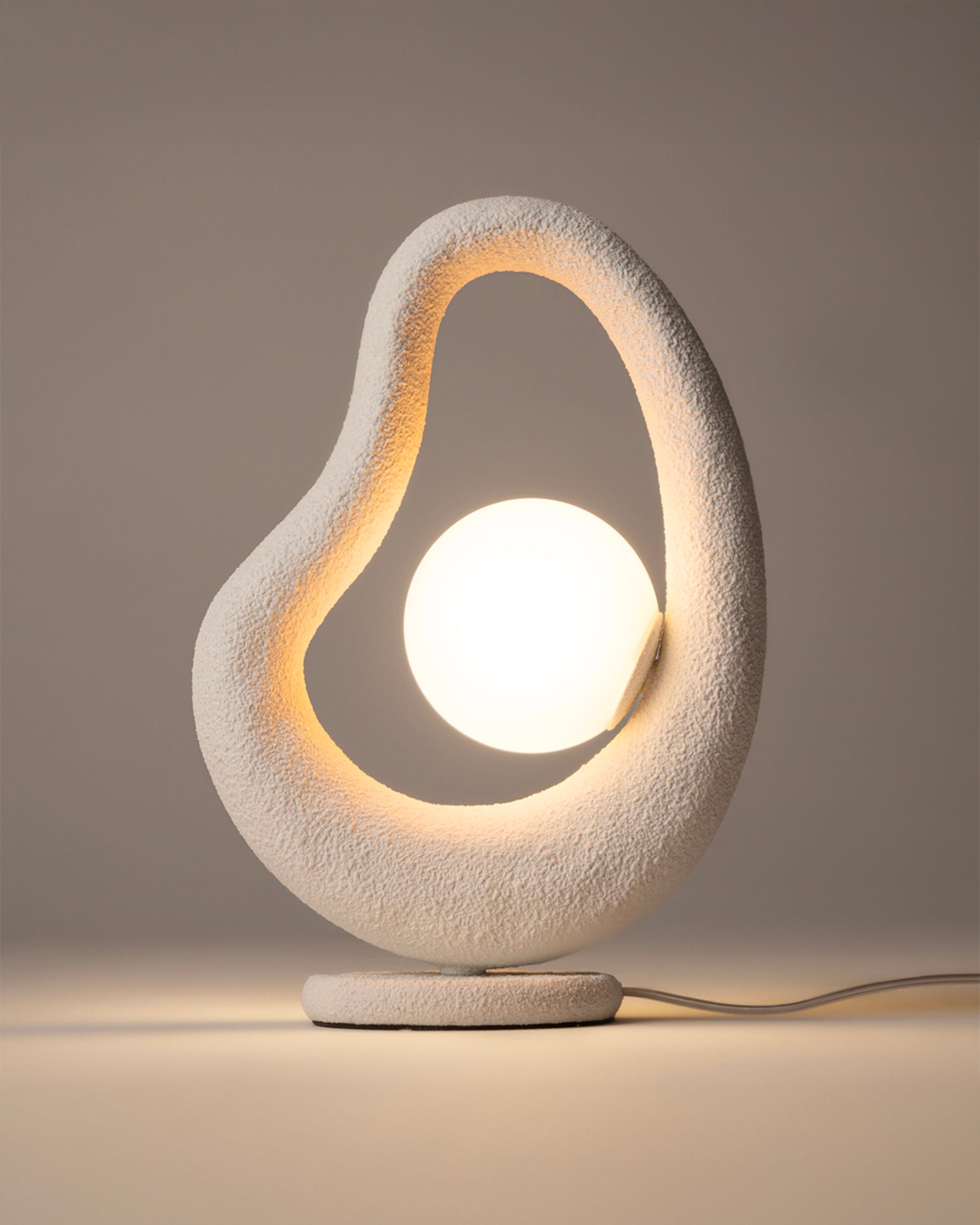 Lampada da tavolo effetto pietra Opus