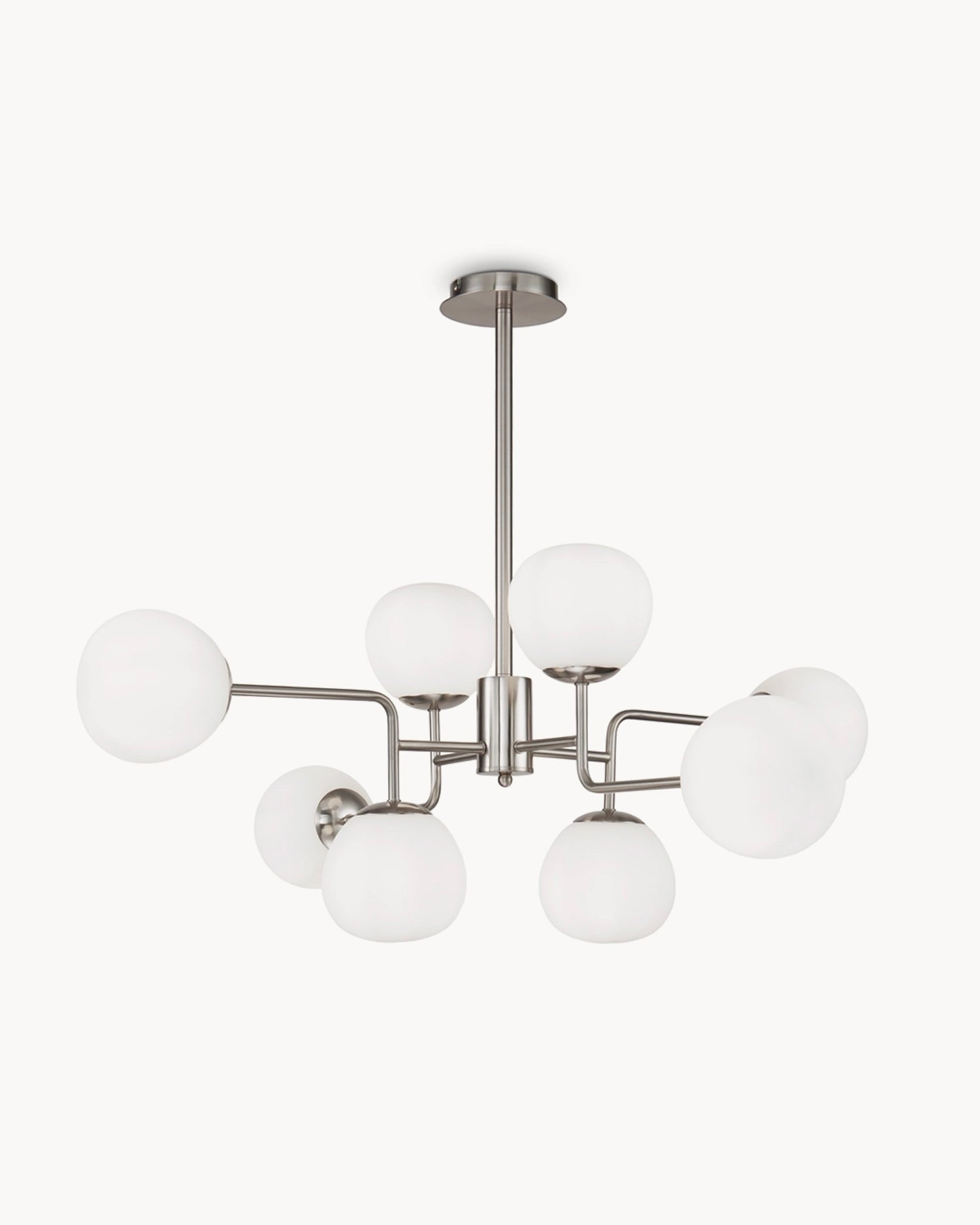 Lampada a sospensione con 8 sfere in vetro Erich