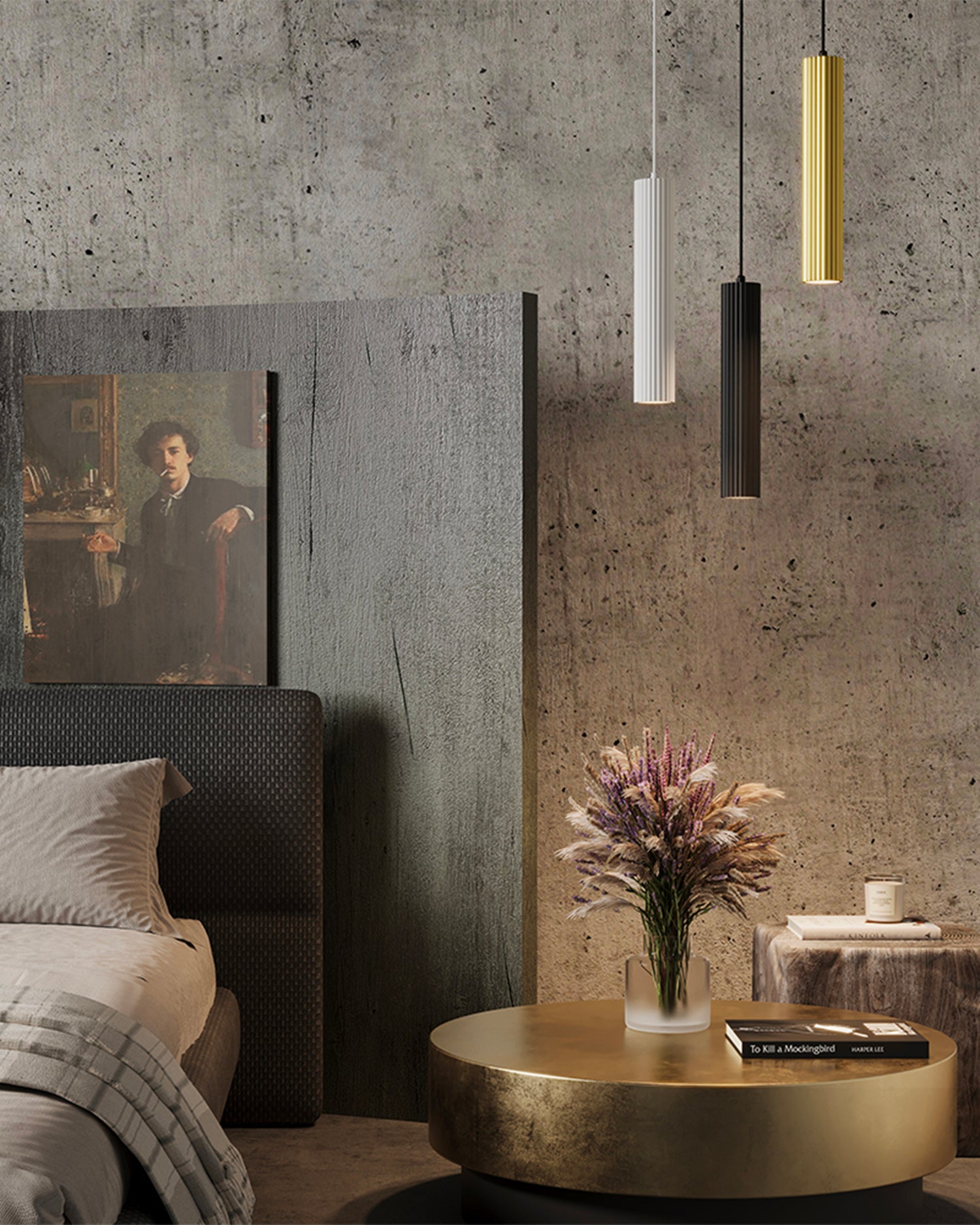 Lampada a sospensione in alluminio Calipso