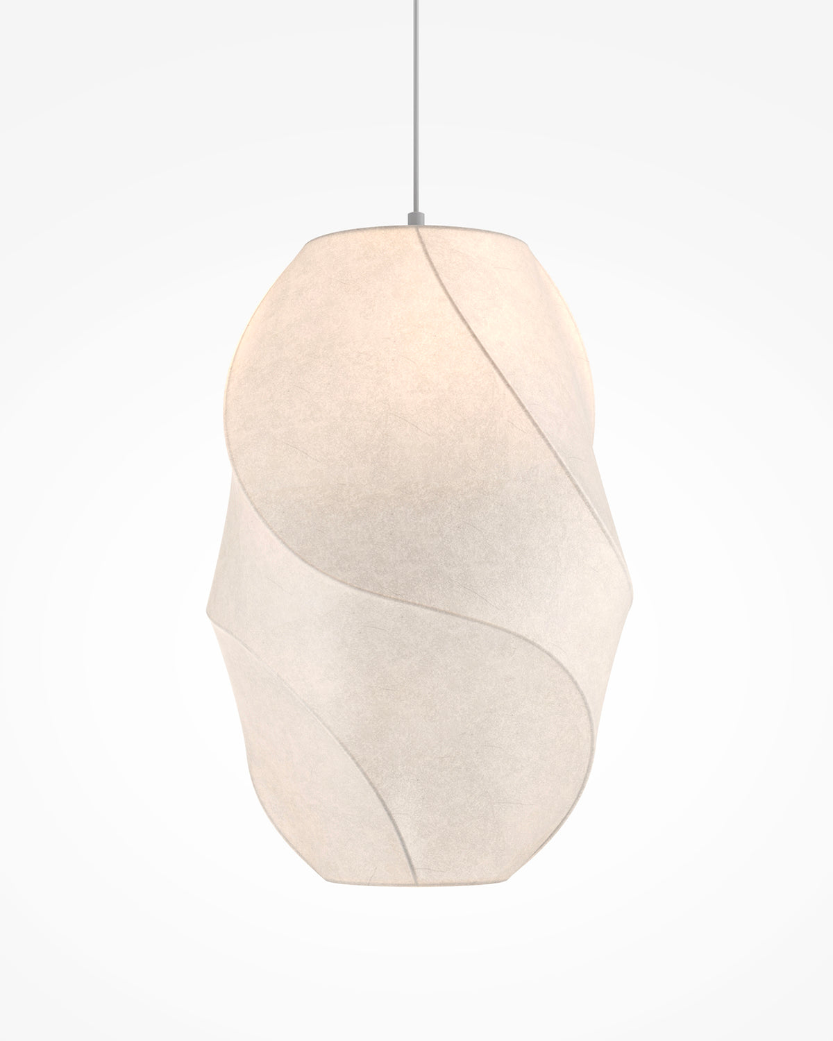 Lampada a sospensione con paralume in tessuto Bloom