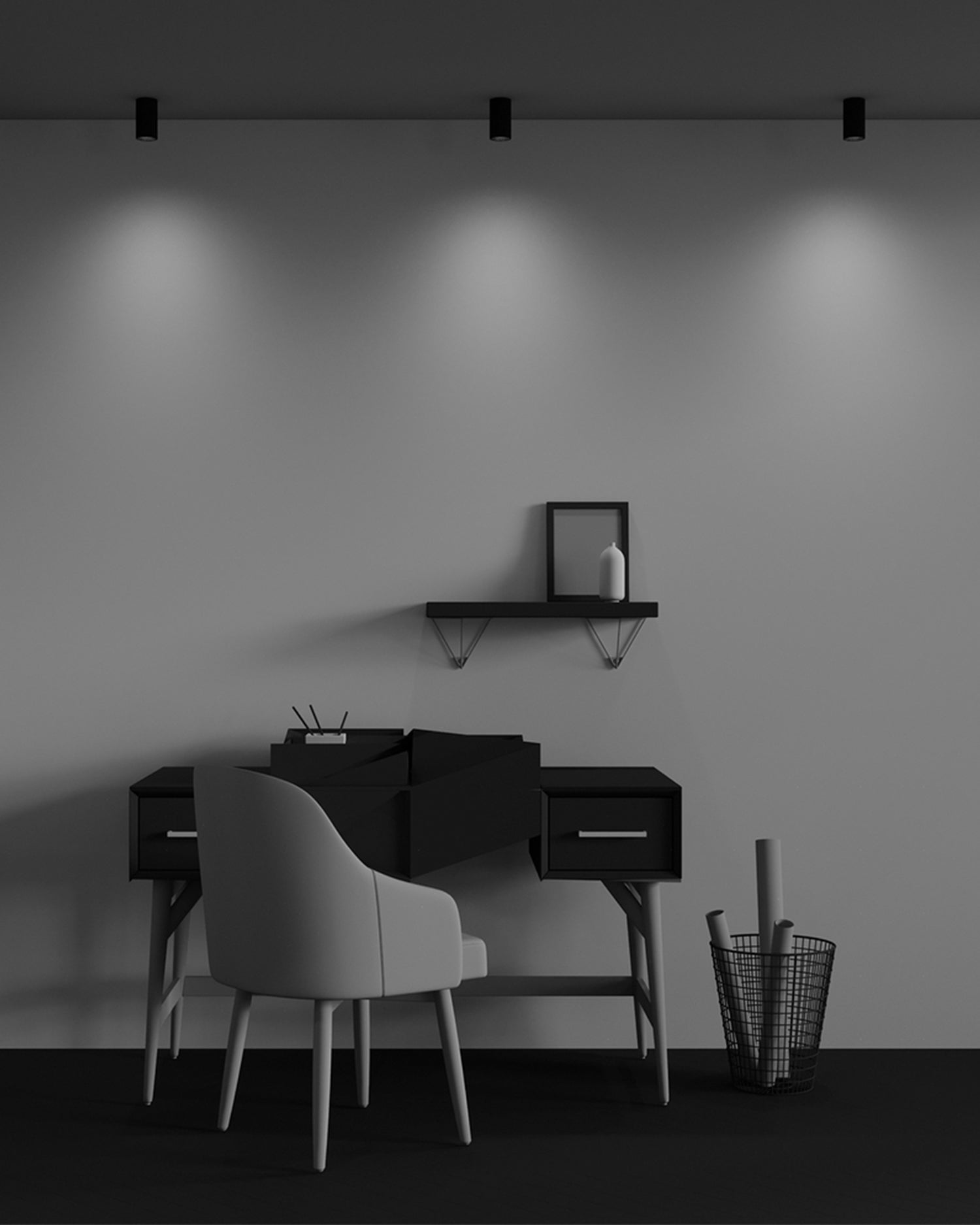 Faretto da soffitto in alluminio Calipso