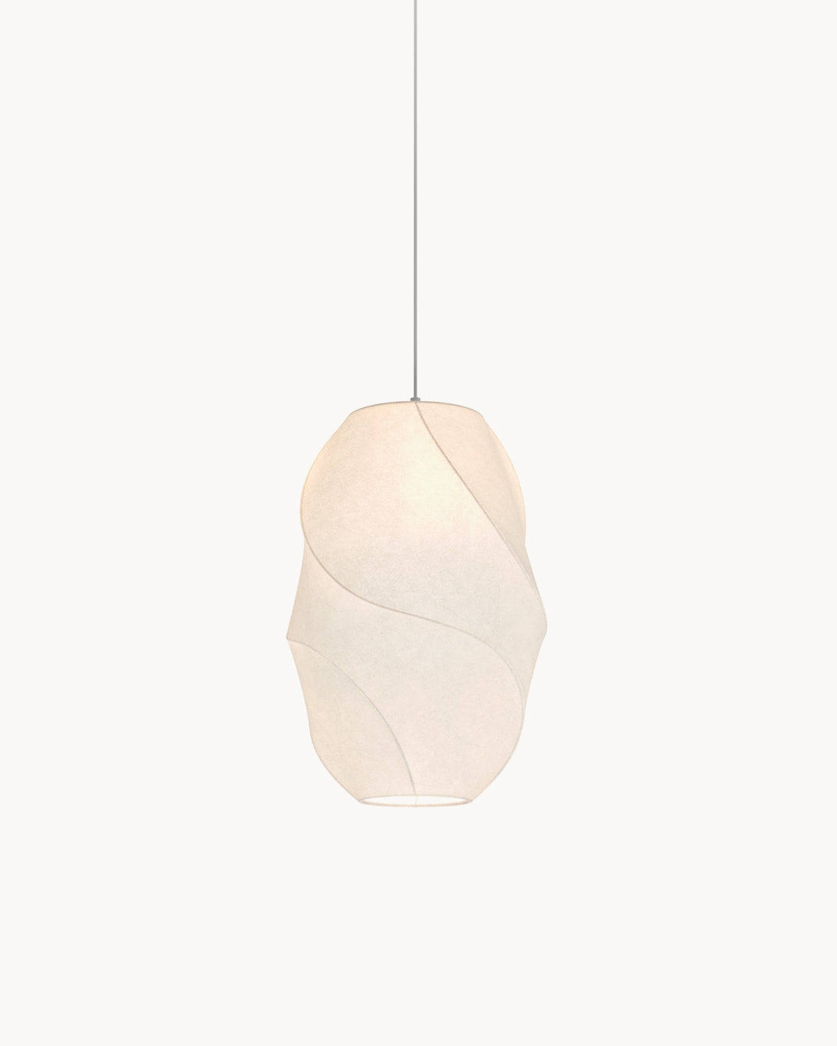 Lampada a sospensione con paralume in tessuto Bloom