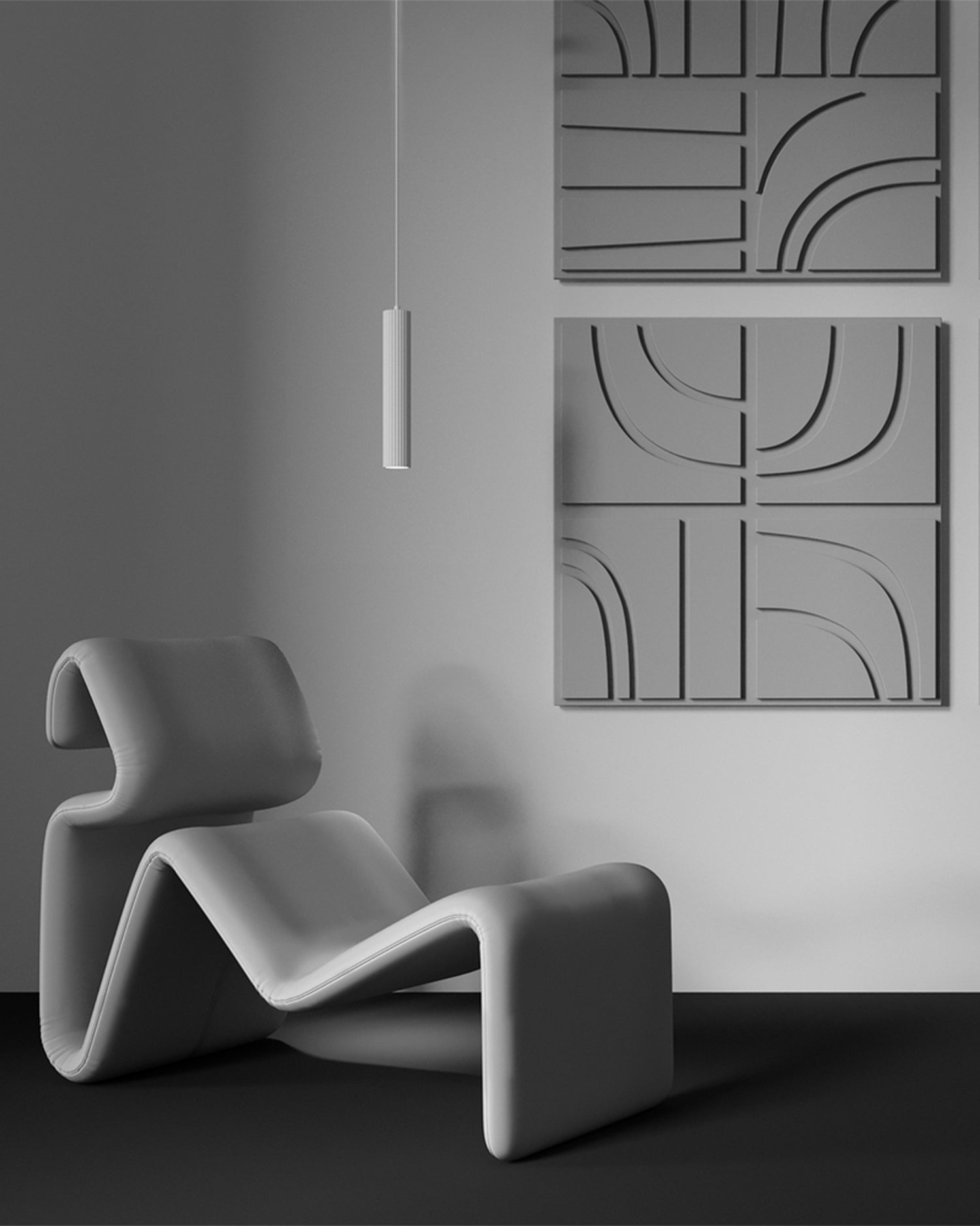 Lampada a sospensione in alluminio Calipso