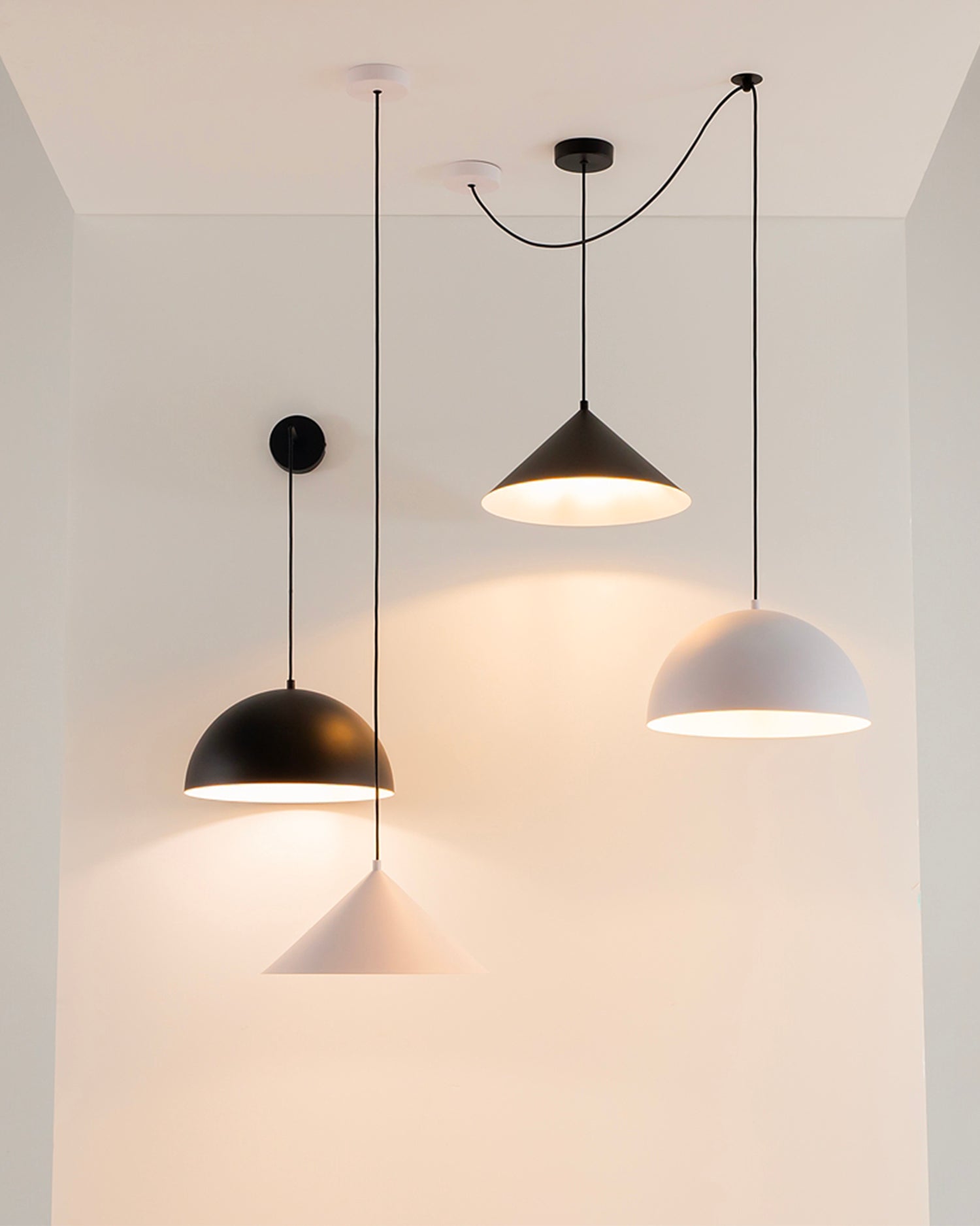 Lampada a sospensione in metallo Treem