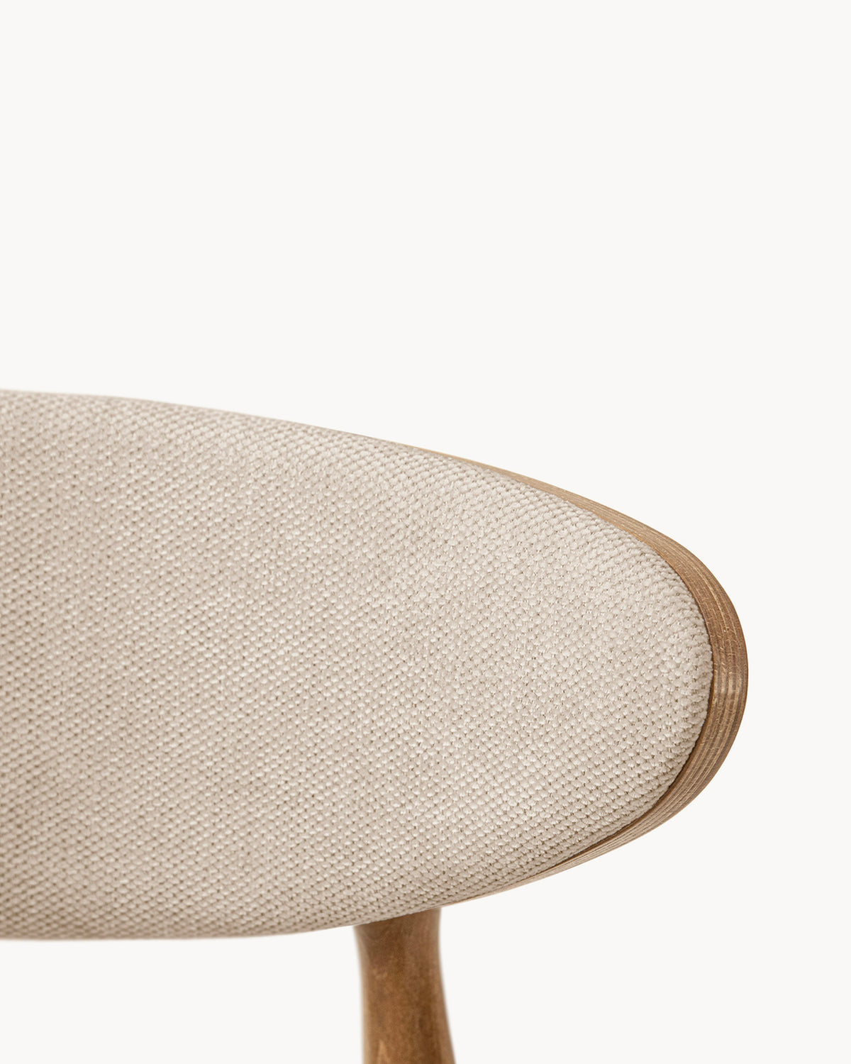 Sedia imbottita in chenille Rina