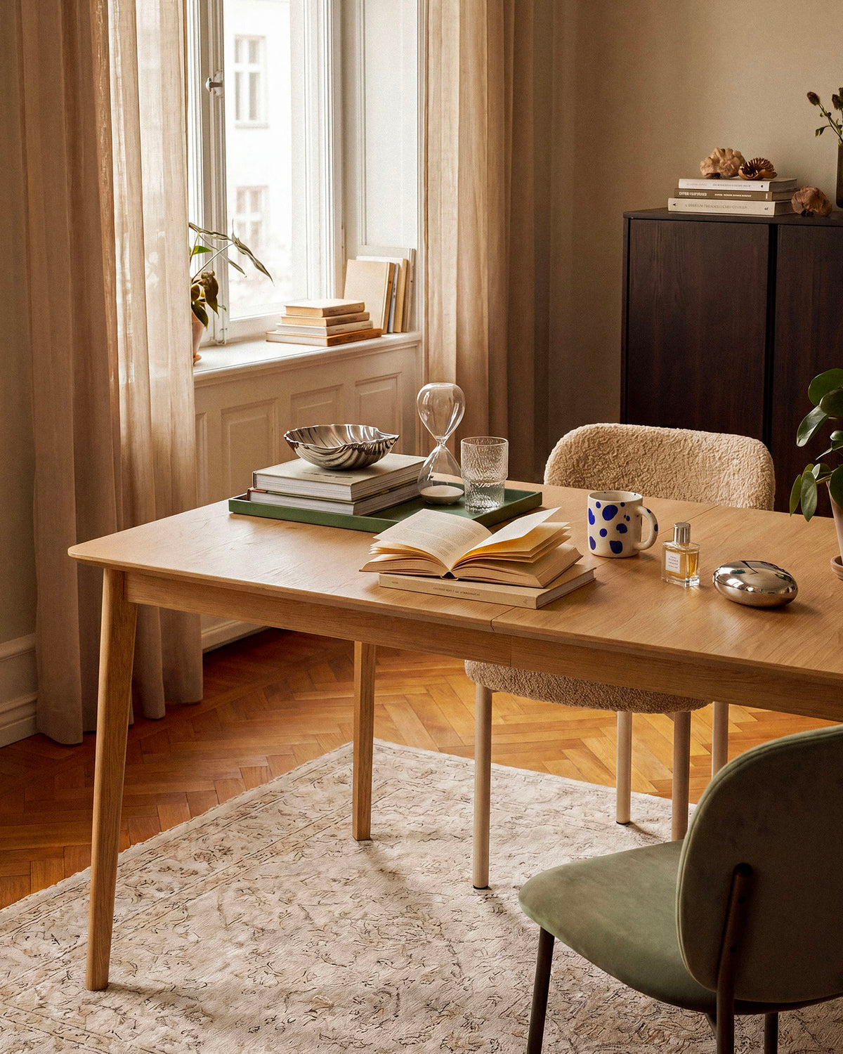 Tavolo allungabile in rovere Elan