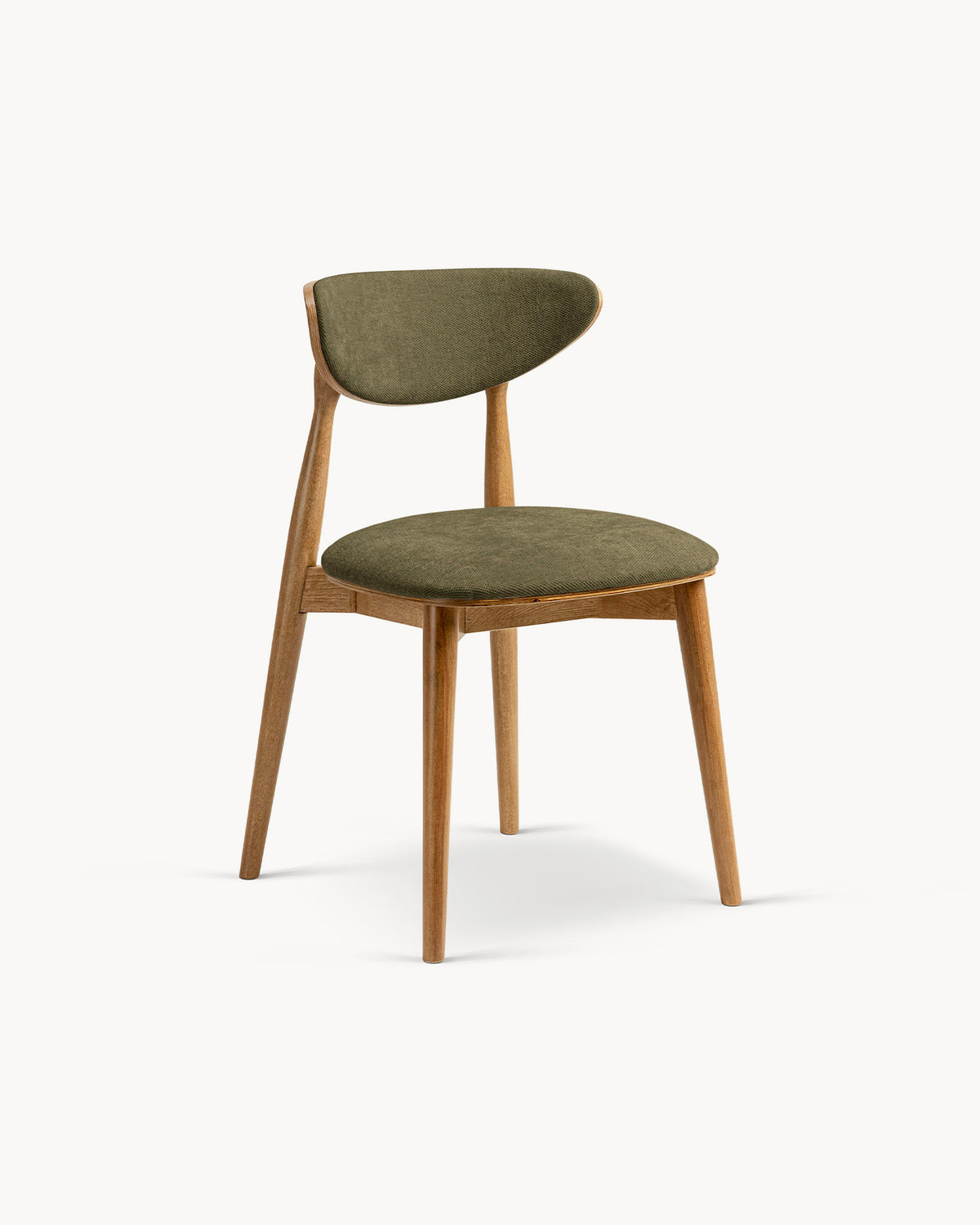 Sedia imbottita in chenille Rina