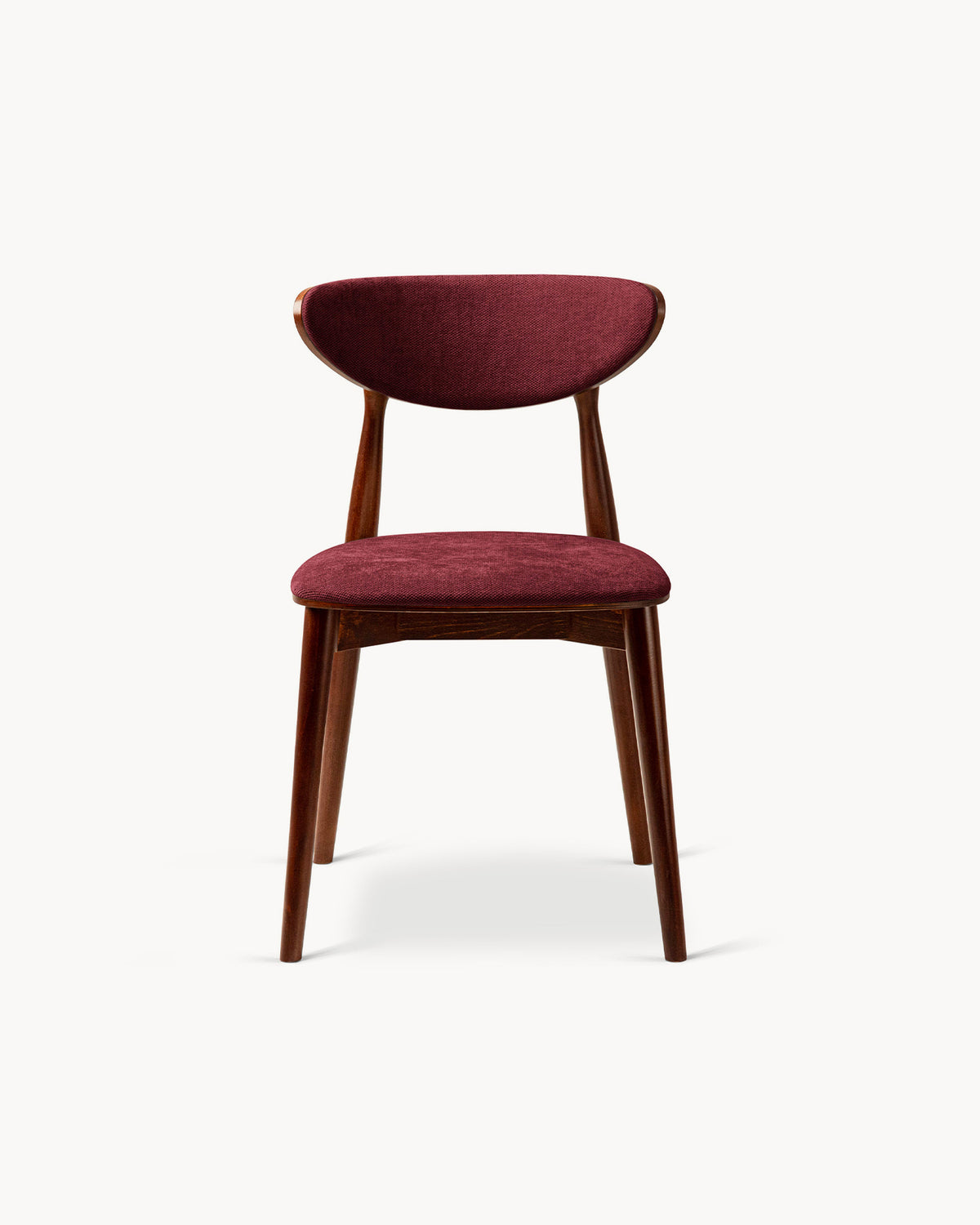 Sedia imbottita in chenille Rina