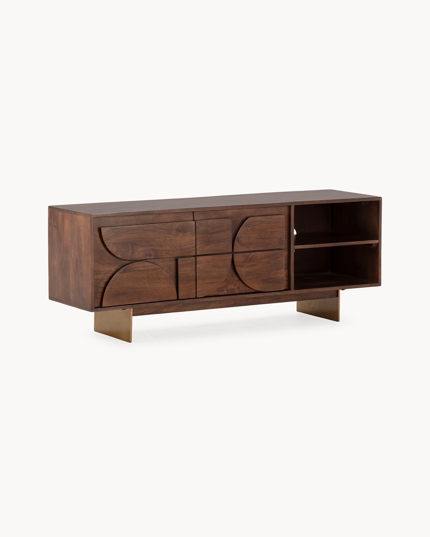 Mobile tv in legno di mango Trisha