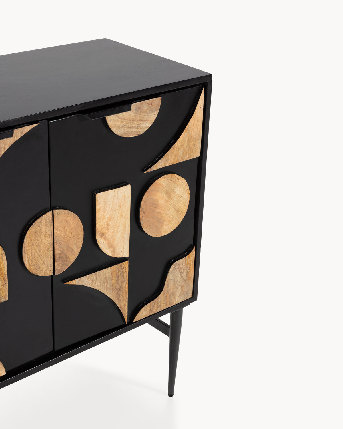 Credenza in legno di mango Navya - Legno/Metallo
