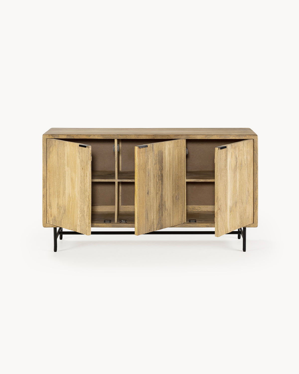 Credenza in legno di mango Mundra - Legno/Metallo
