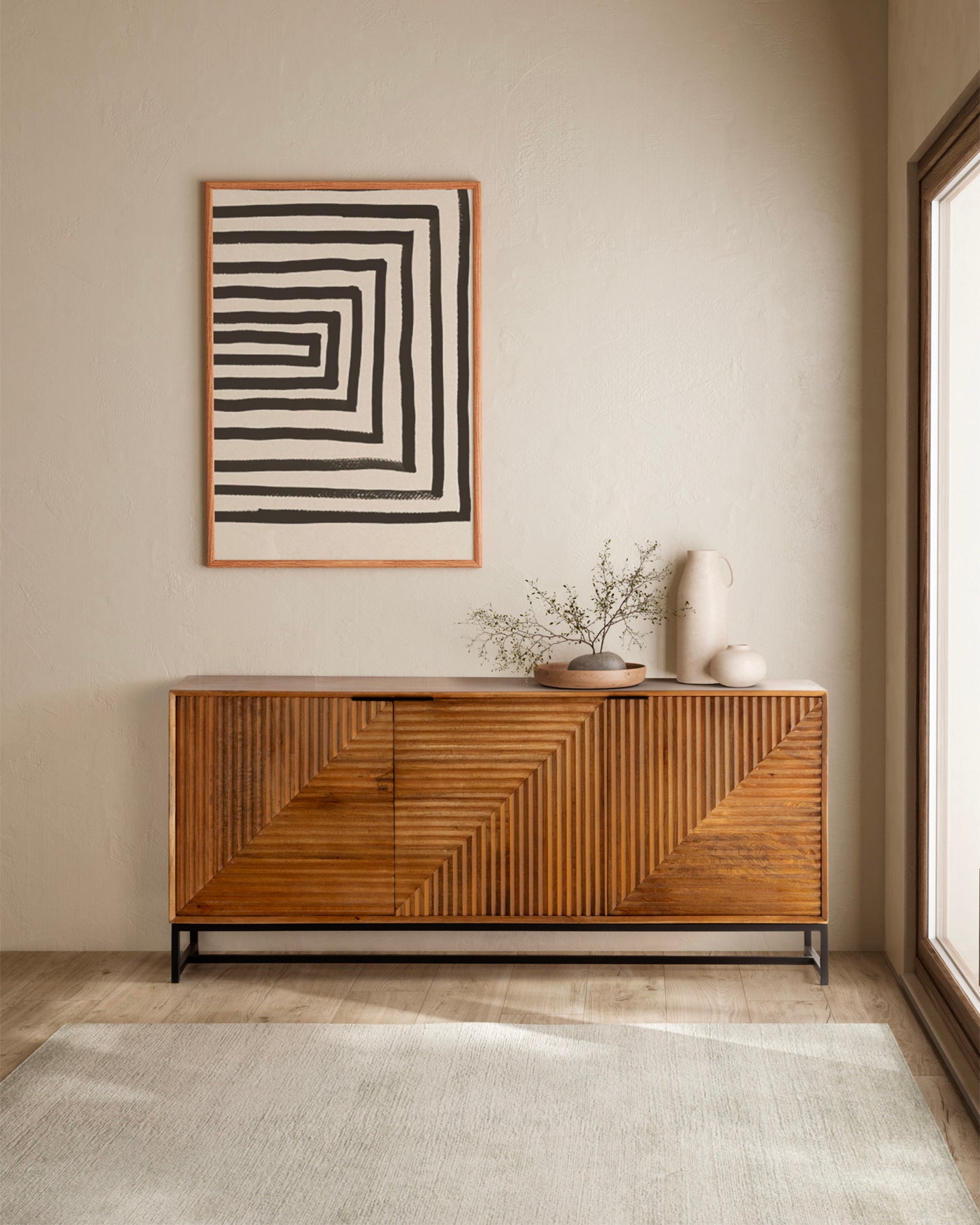 Credenza in legno di mango Nereida