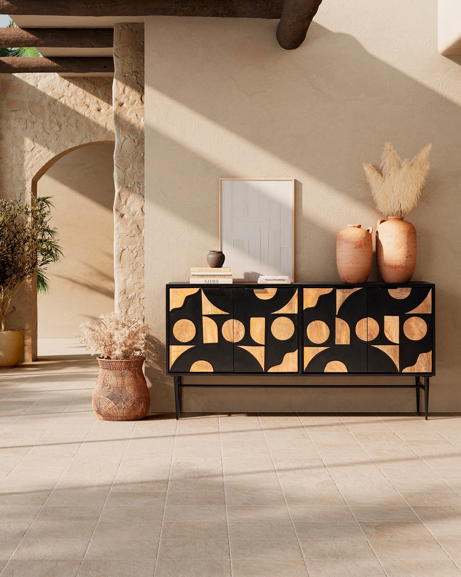 Credenza in legno di mango Navya