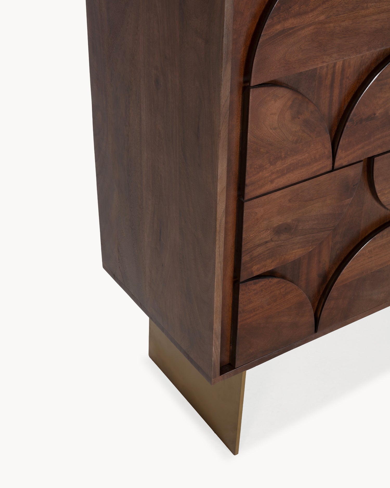 Credenza alta in legno di mango Trisha