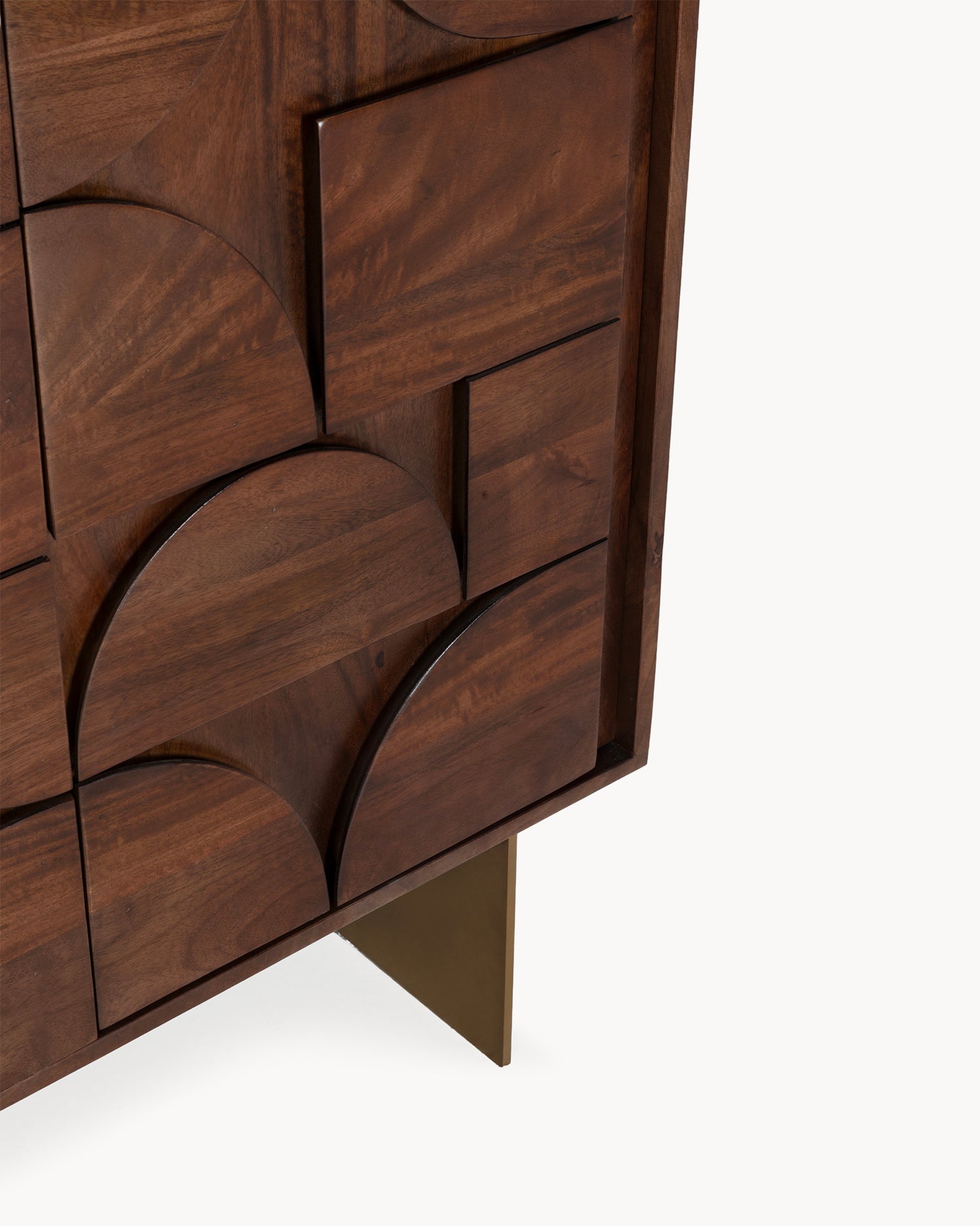 Credenza alta in legno di mango Trisha