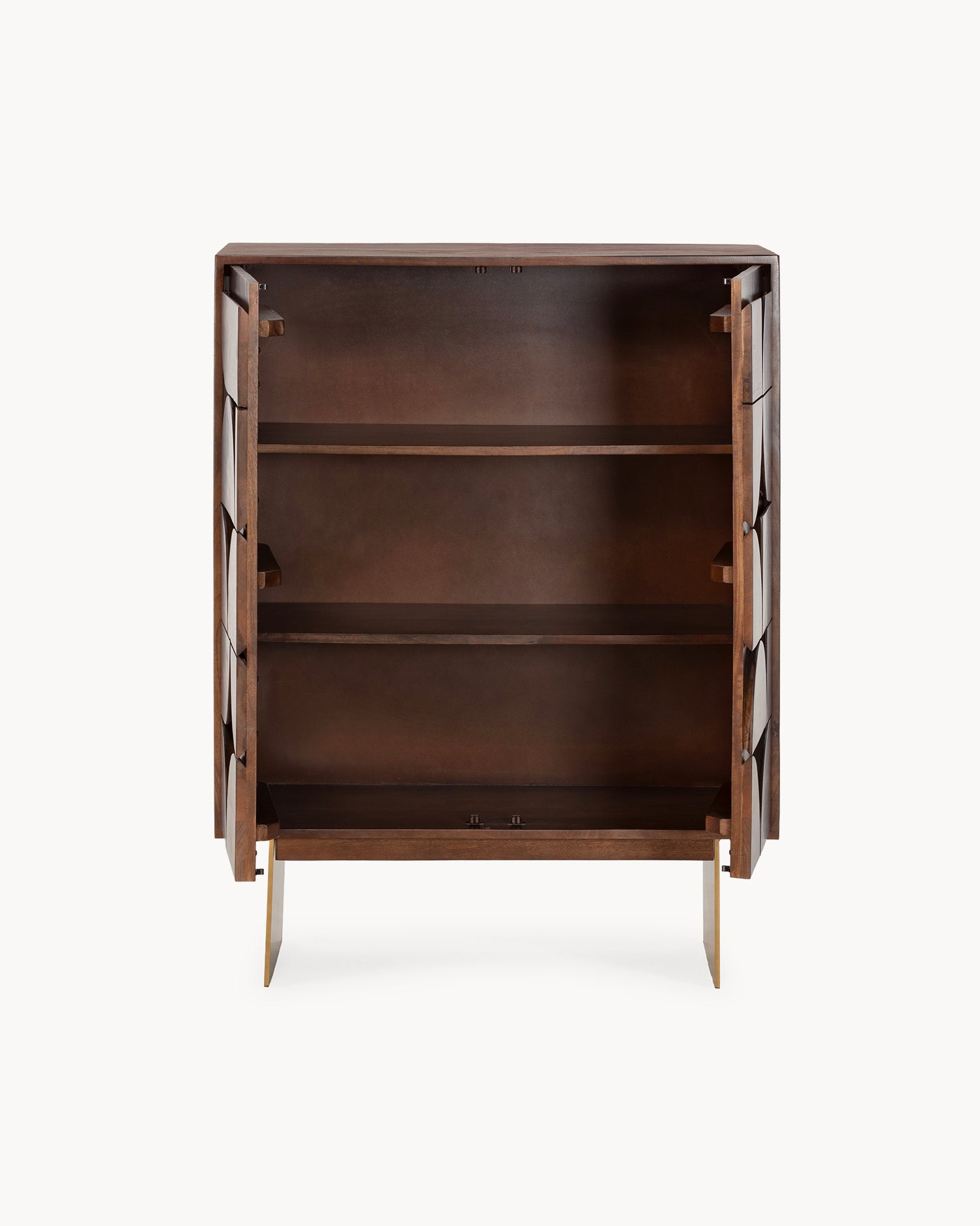 Credenza alta in legno di mango Trisha