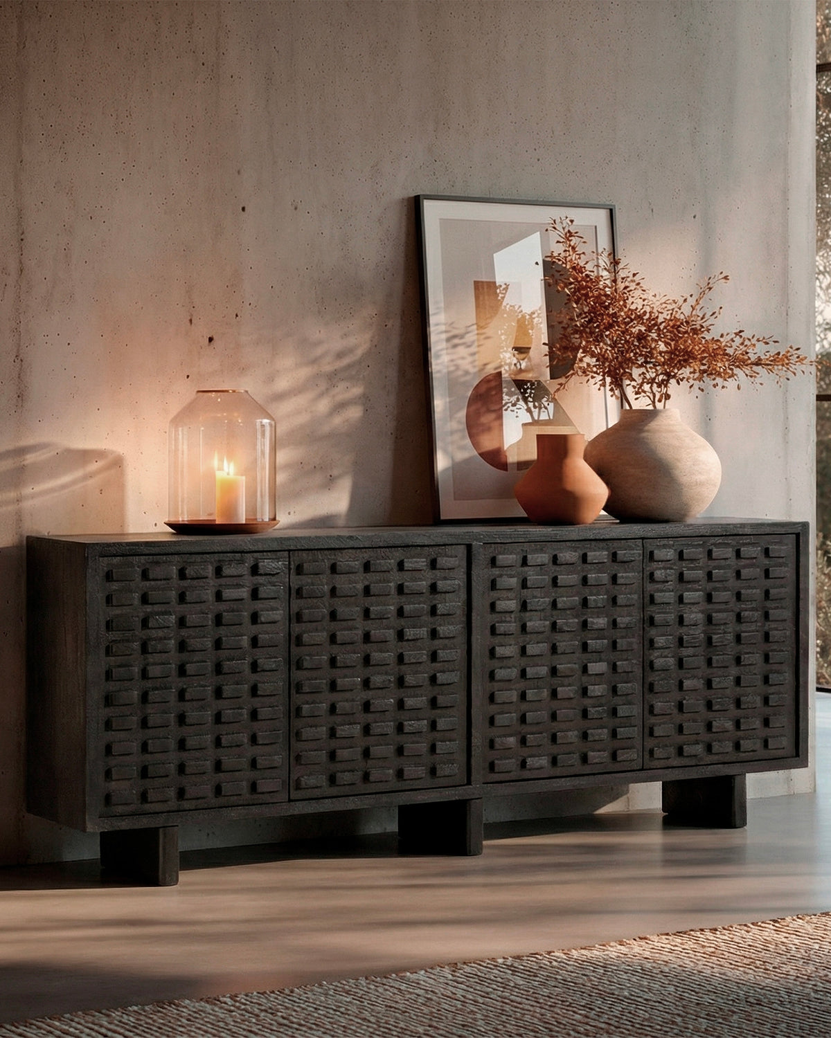 Credenza in legno di mango Inaya - Legno
