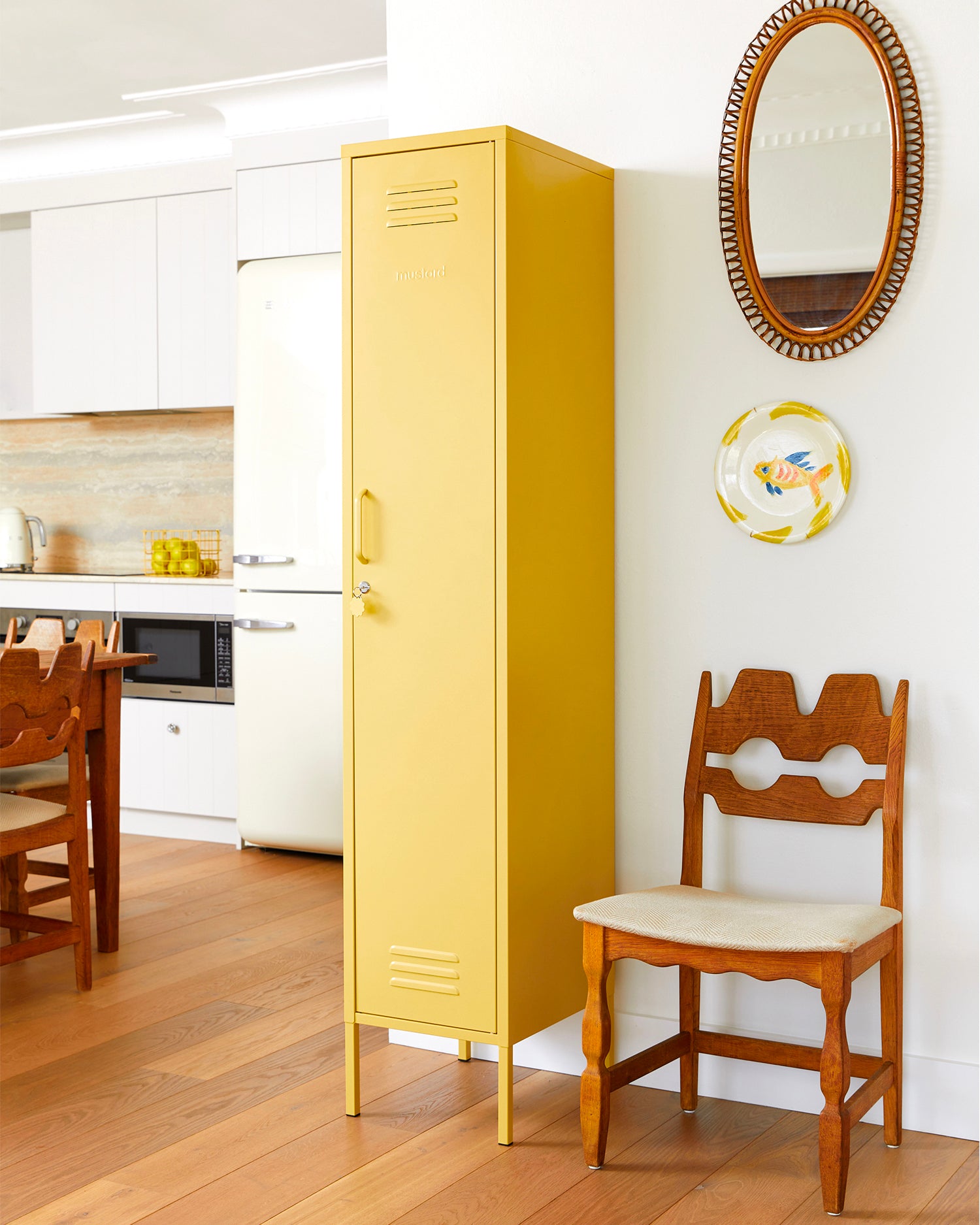 Armadietto in metallo The Skinny, giallo chiaro