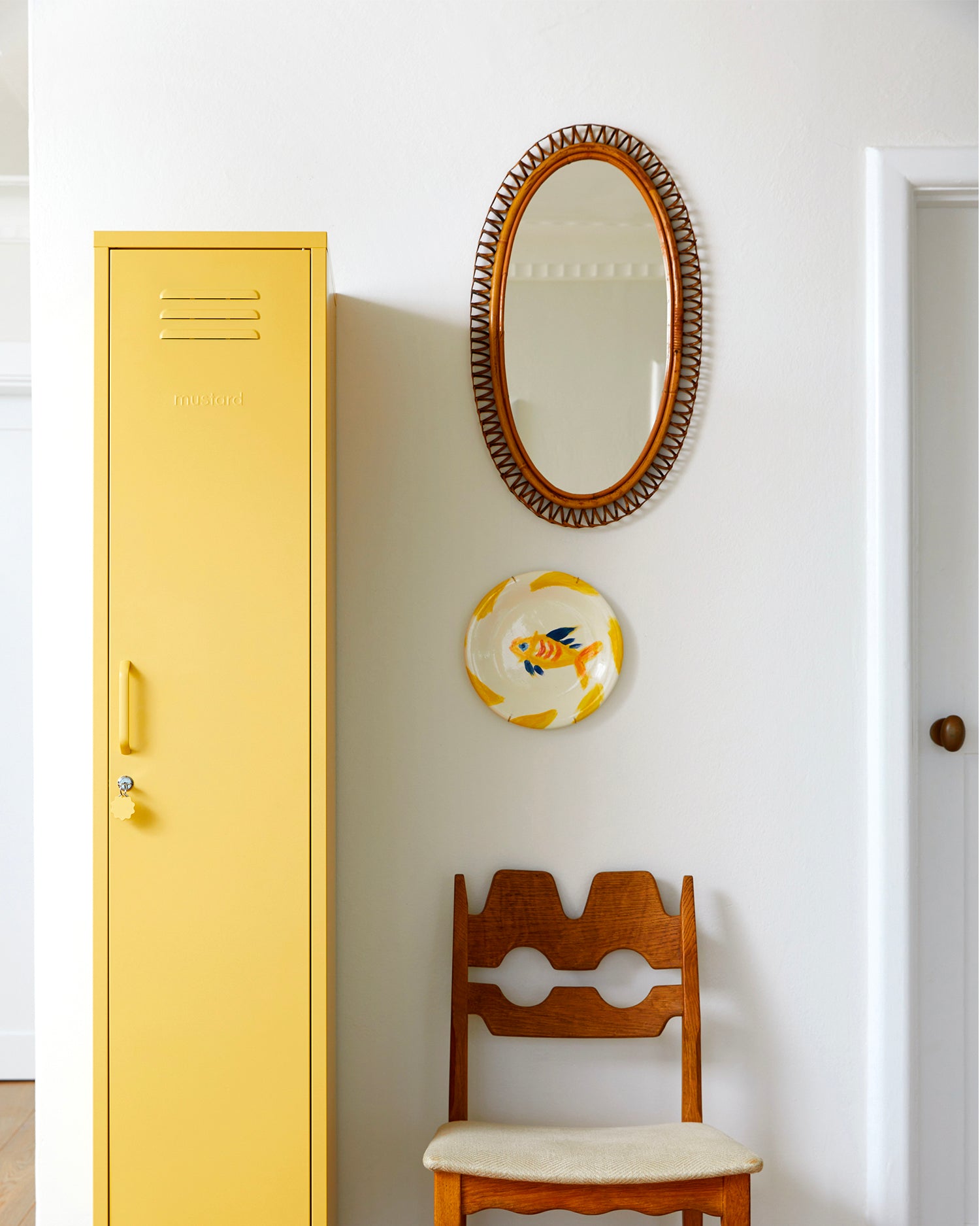 Armadietto in metallo The Skinny, giallo chiaro