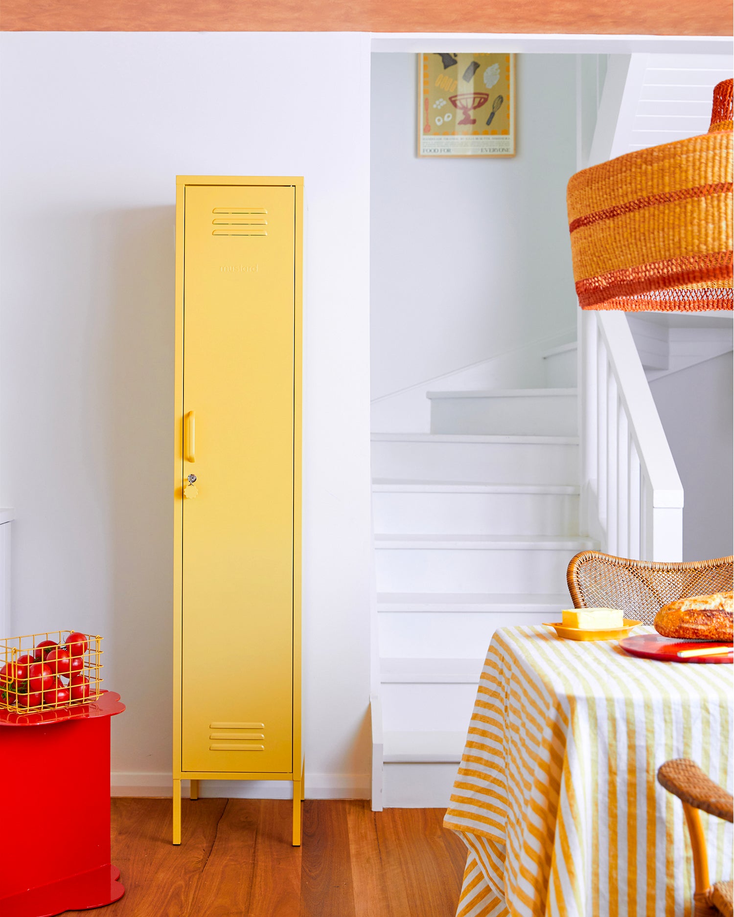 Armadietto in metallo The Skinny, giallo chiaro