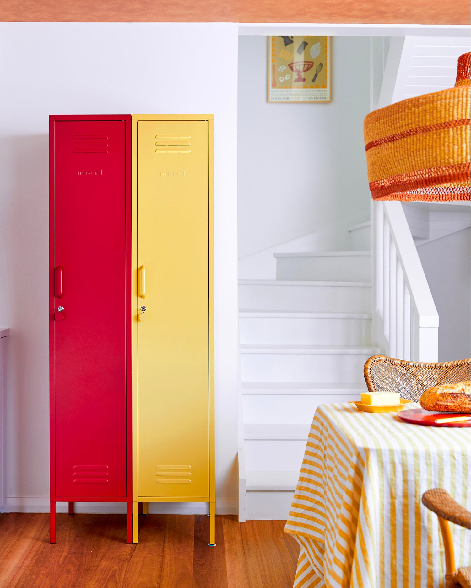 Armadietto in metallo The Skinny, rosso