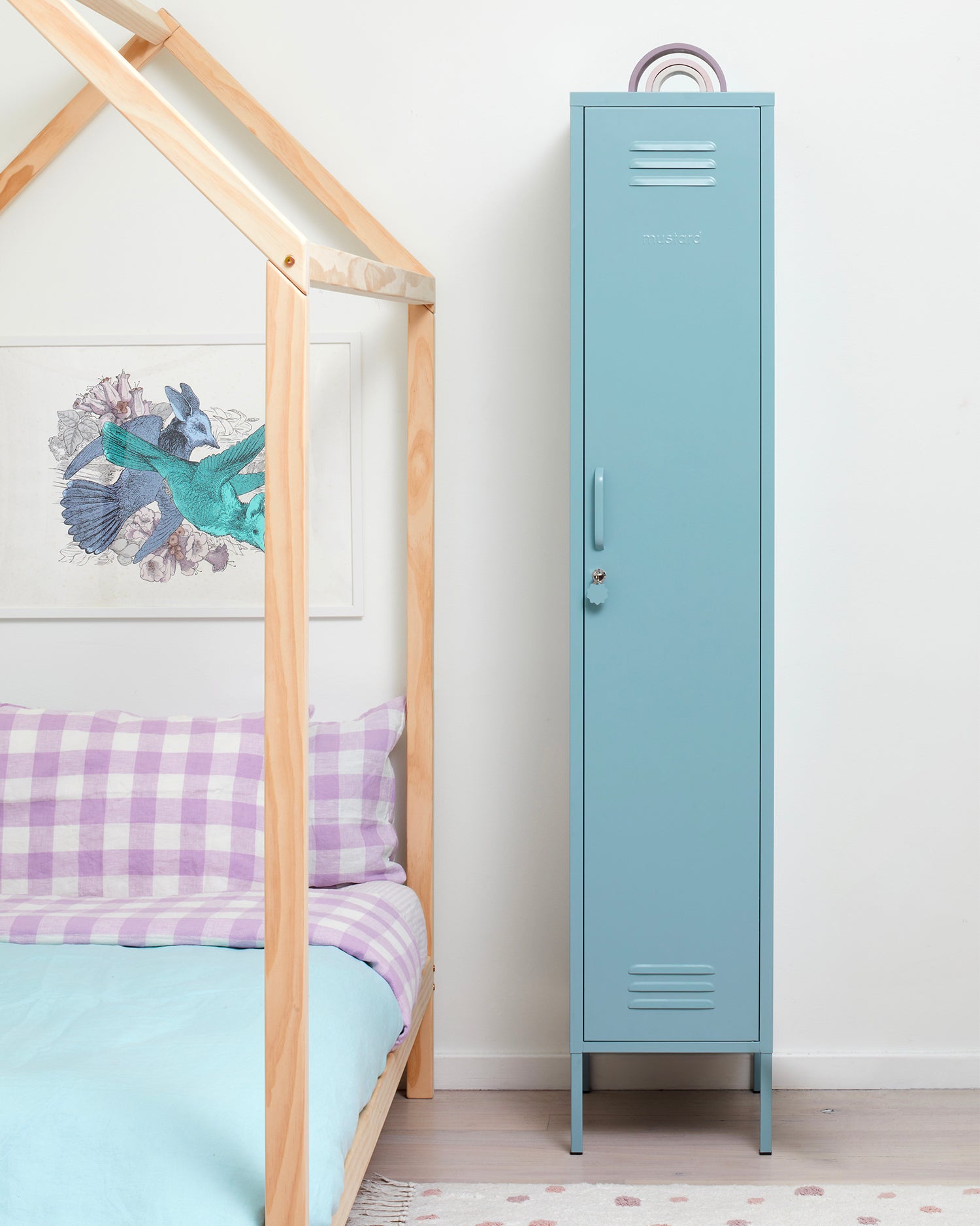 Armadietto in metallo The Skinny, azzurro