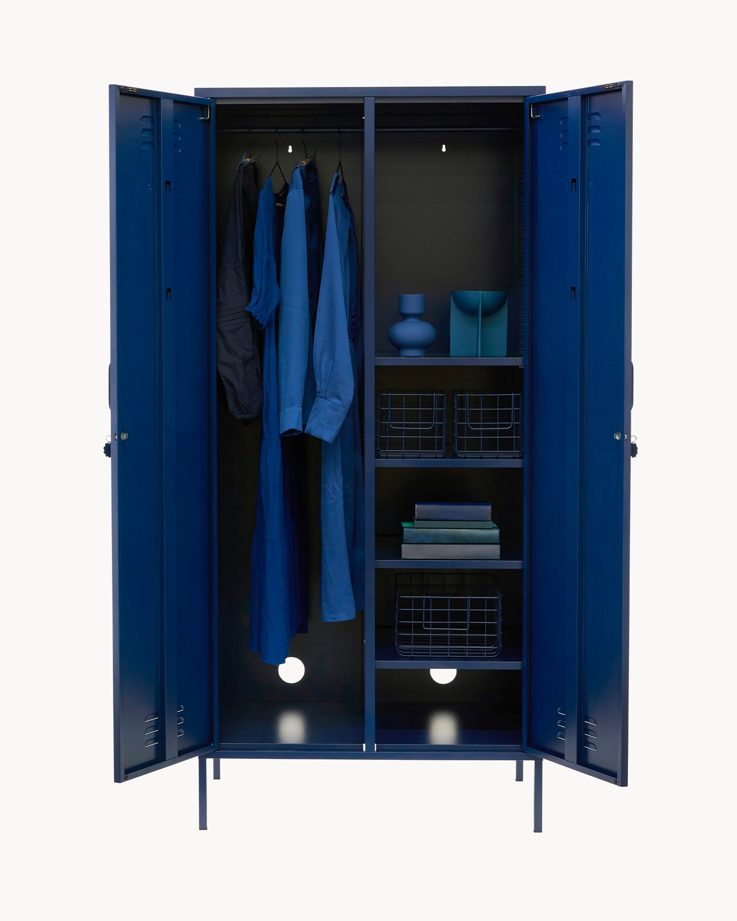 Armadio in metallo The Twinny, blu navy