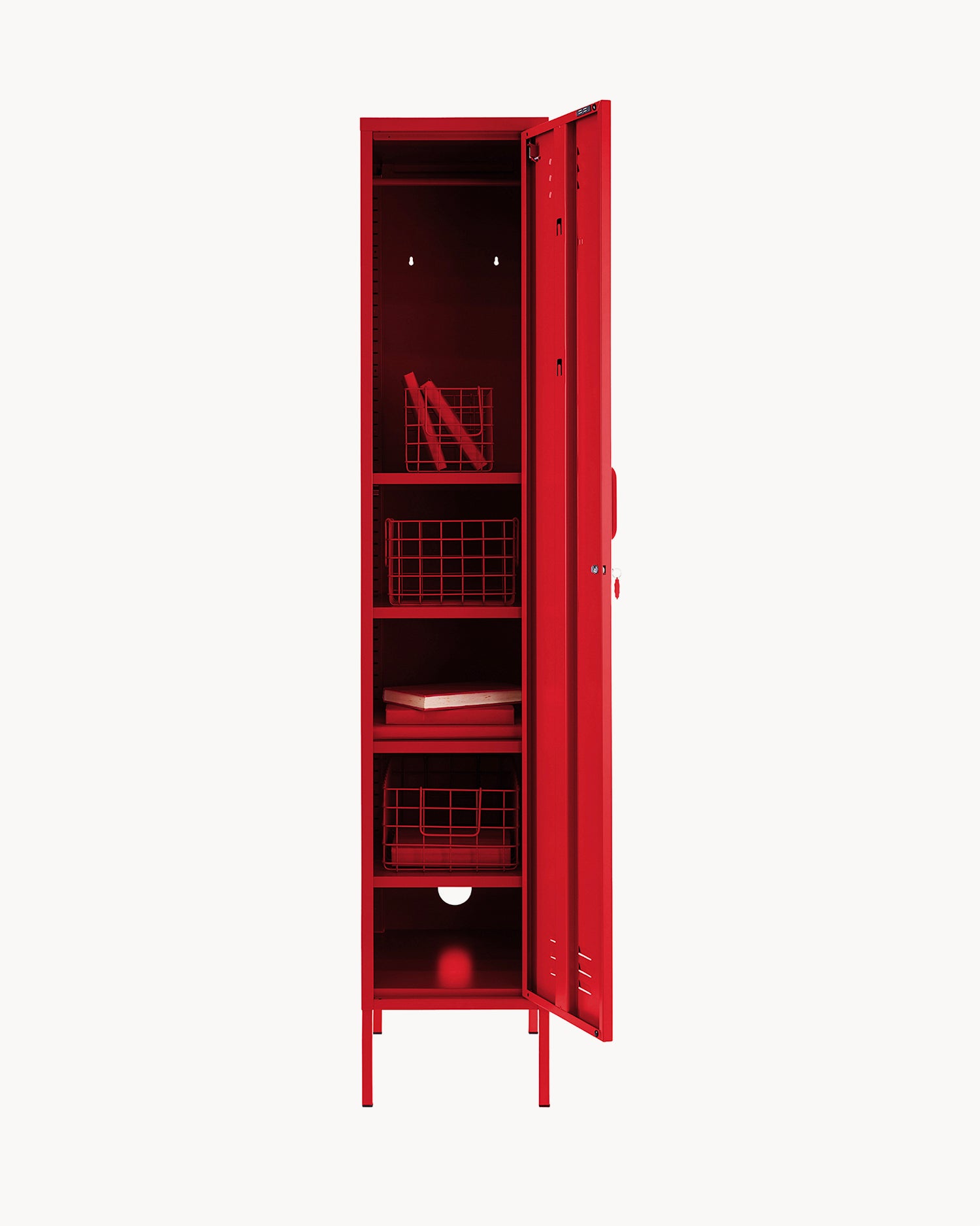 Armadietto in metallo The Skinny, rosso
