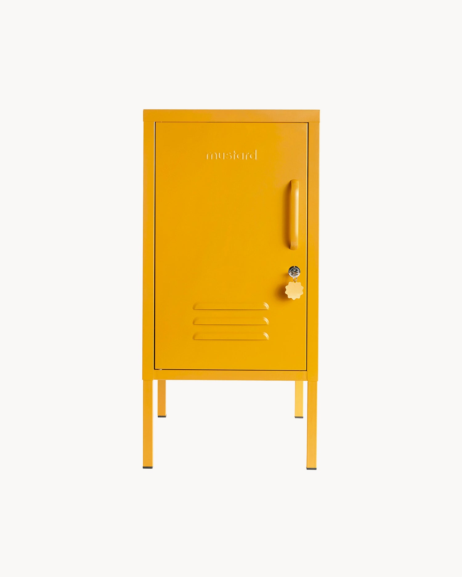 Comodino in metallo The Shorty, senape