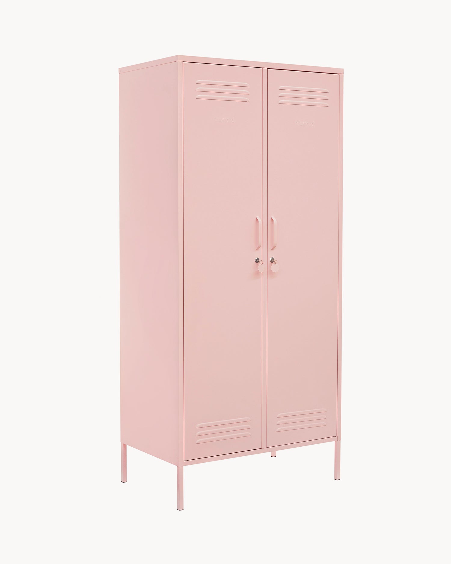 Armadio in metallo The Twinny, rosa chiaro