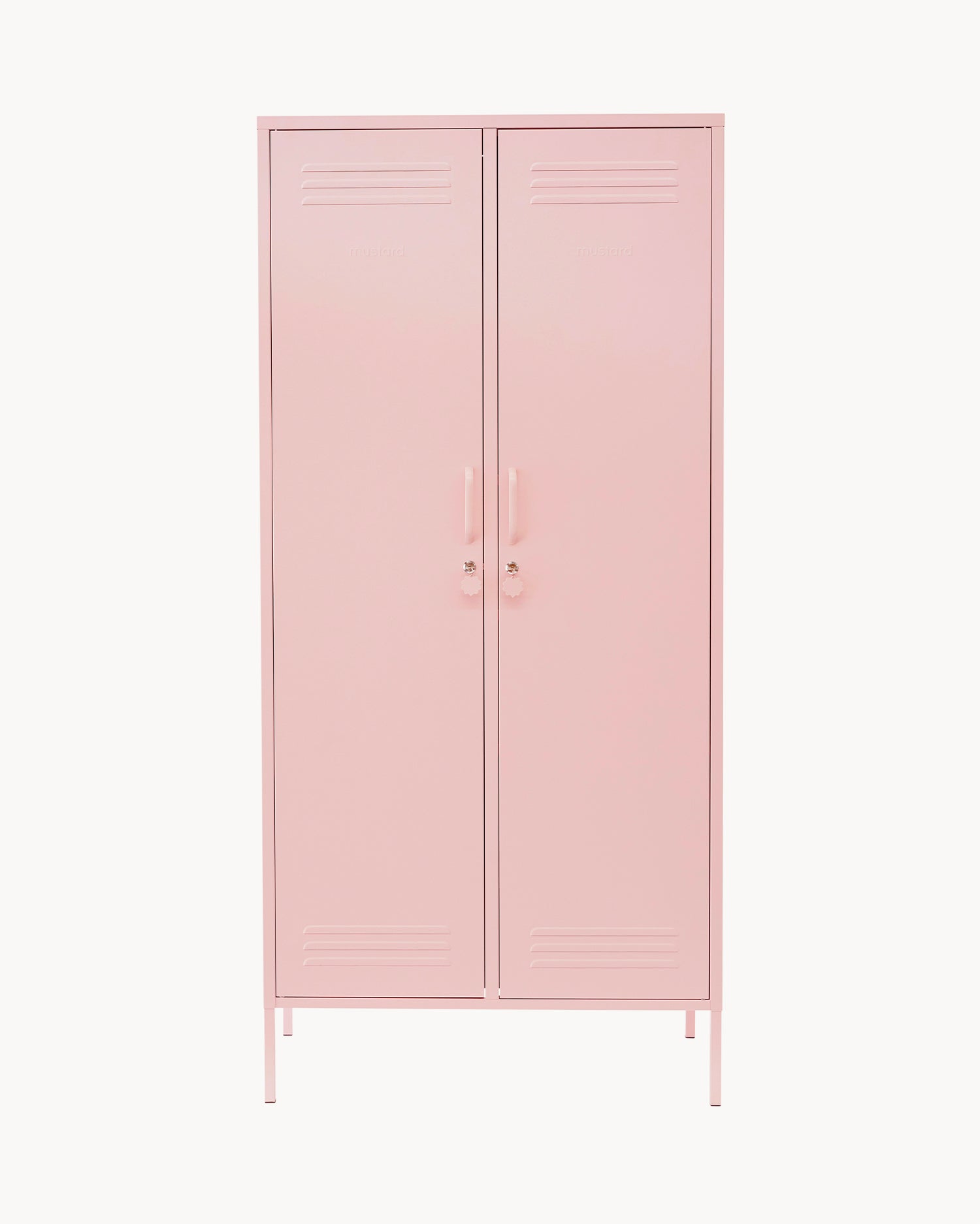 Armadio in metallo The Twinny, rosa chiaro